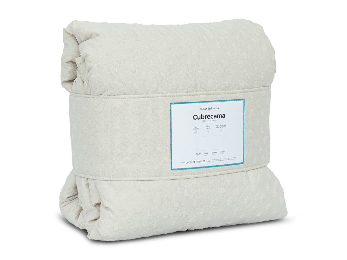 Cubrecama Ambar Chocolate #Color_BeigeBolitas