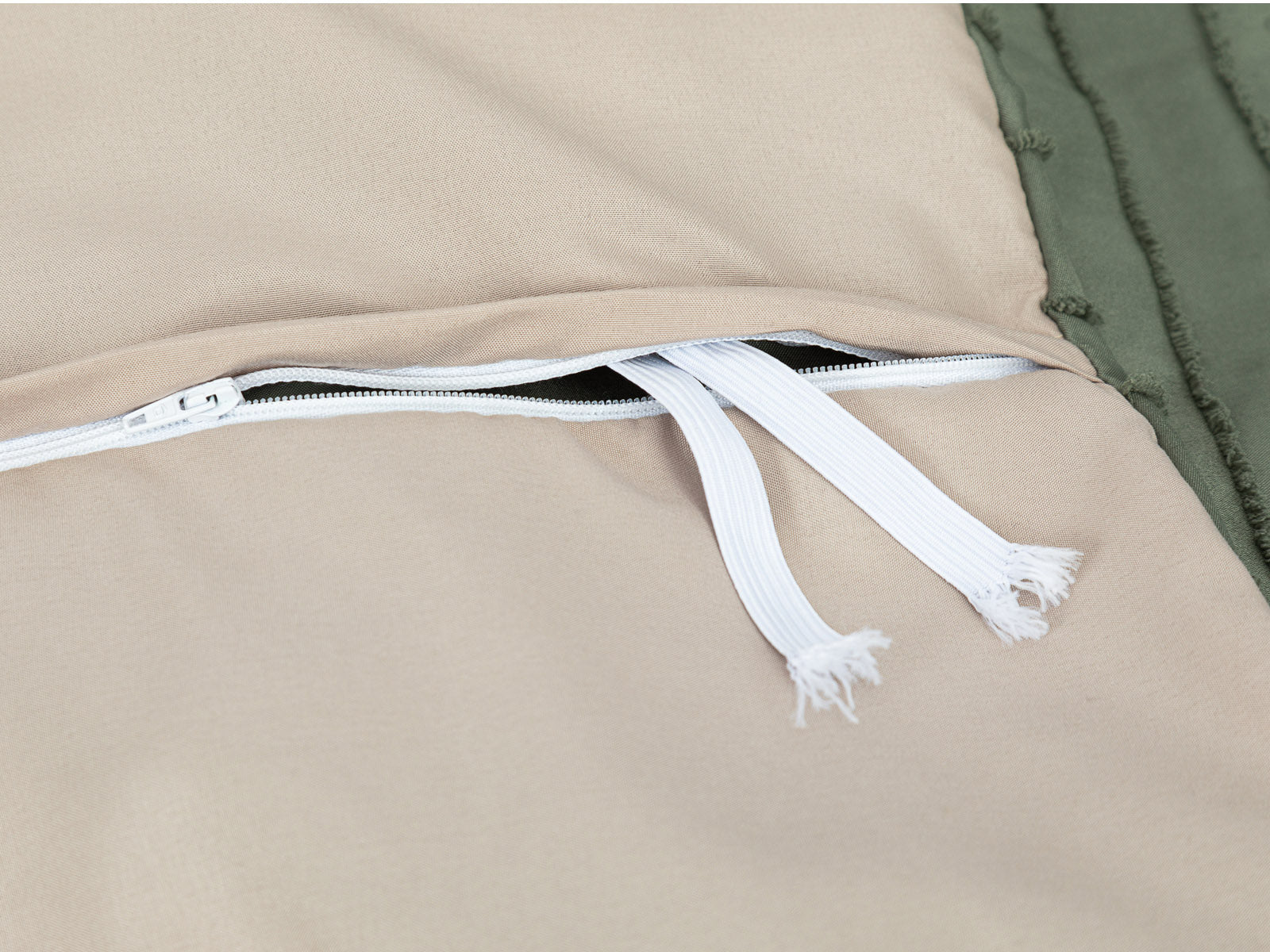 Duvet Ambar Chocolate #Color_VerdeOlivaLineas