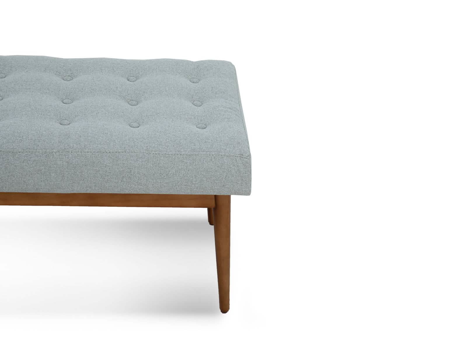 Banco Pie Cama Alabama C/Miel #Color_Silver"T3293"