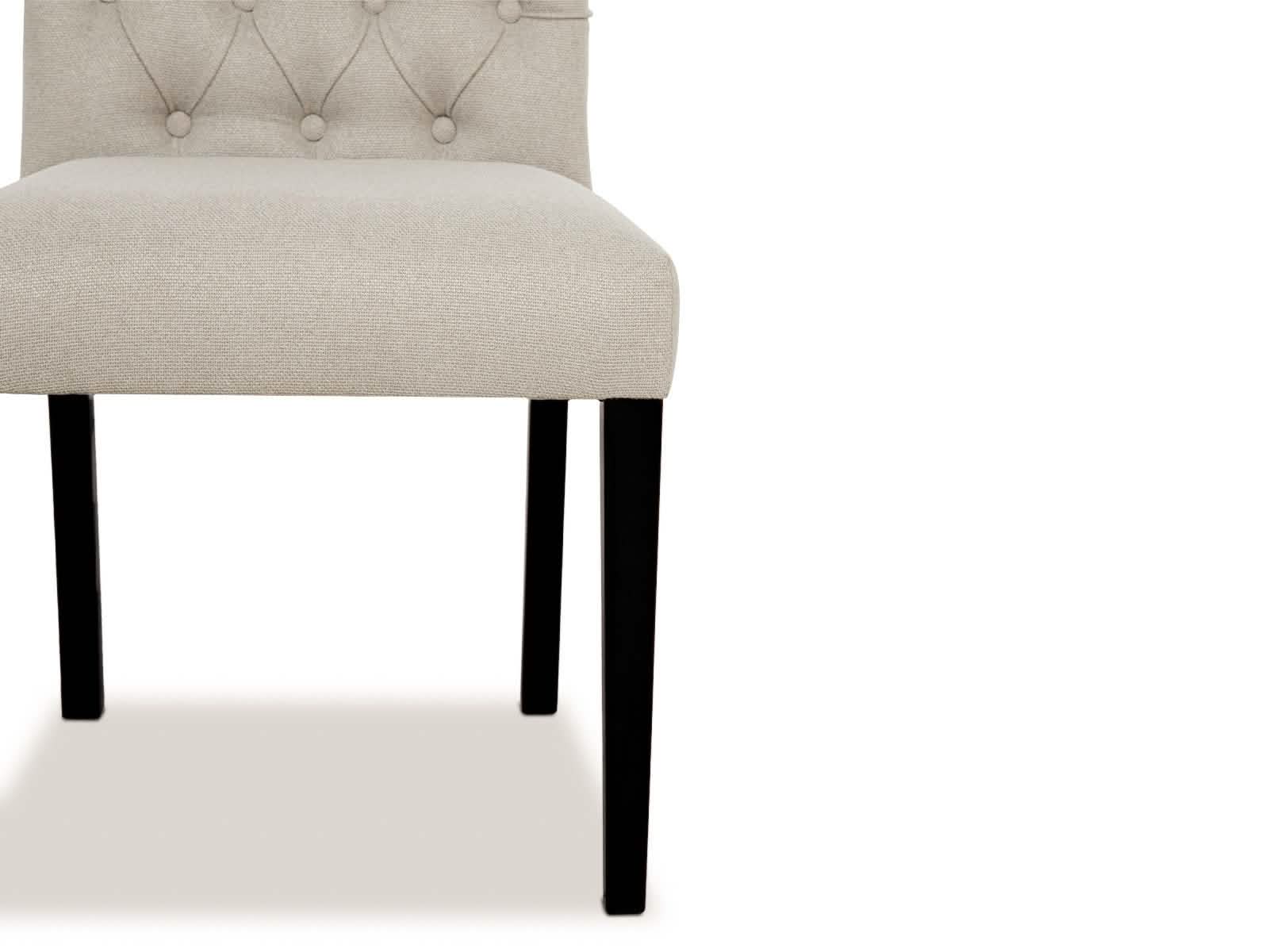 Silla Martini Capitoneada C/Negro #Color_Beige"T3213"