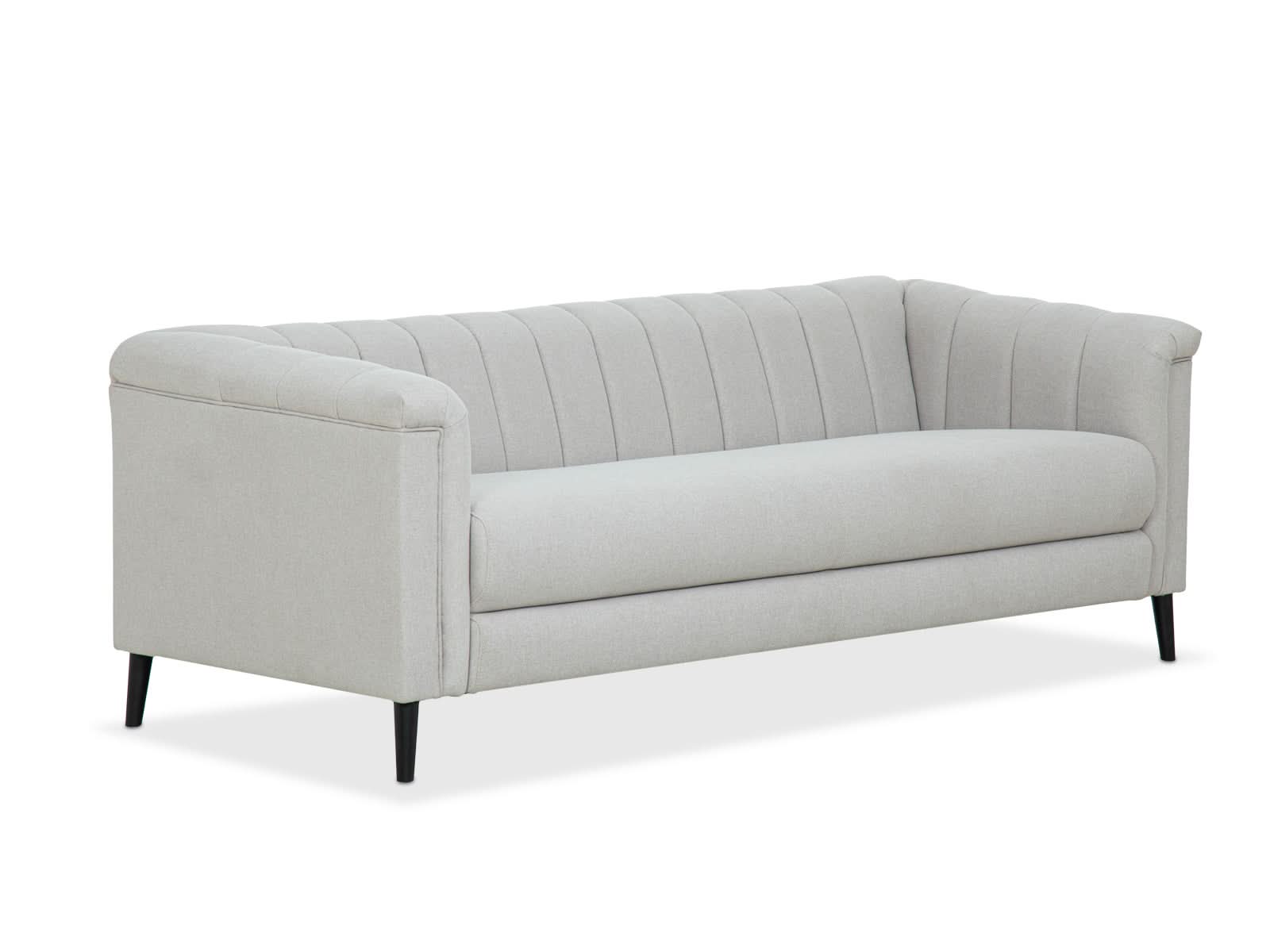 Sofa Triple Powell C/Met Black #Color_FloralWhite"T3213"