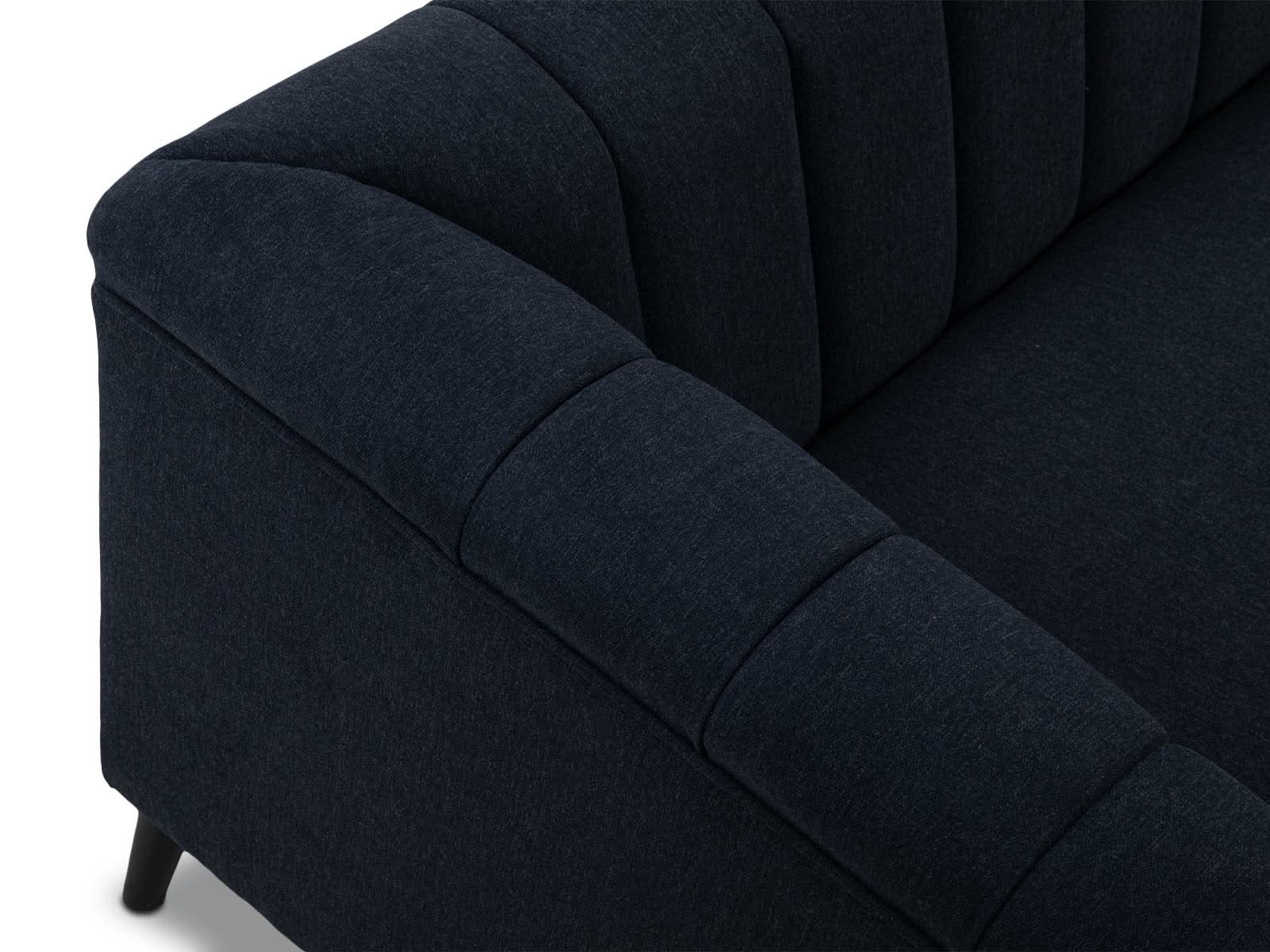 Sofa Triple Powell C/Met Black #Color_MidnightBlue"T36507"