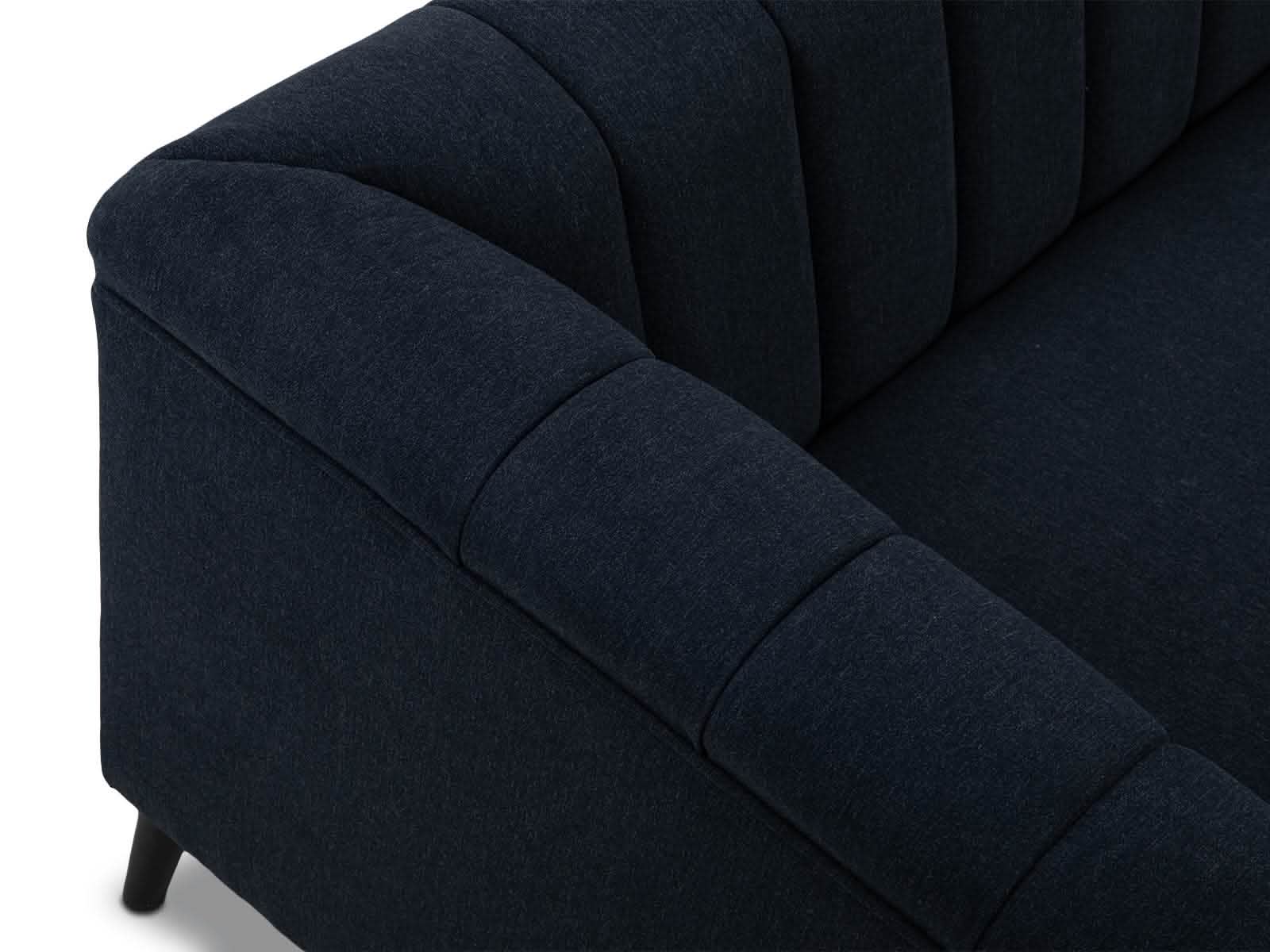 Sofa Triple Powell C/Met Black #Color_MidnightBlue"T36507"