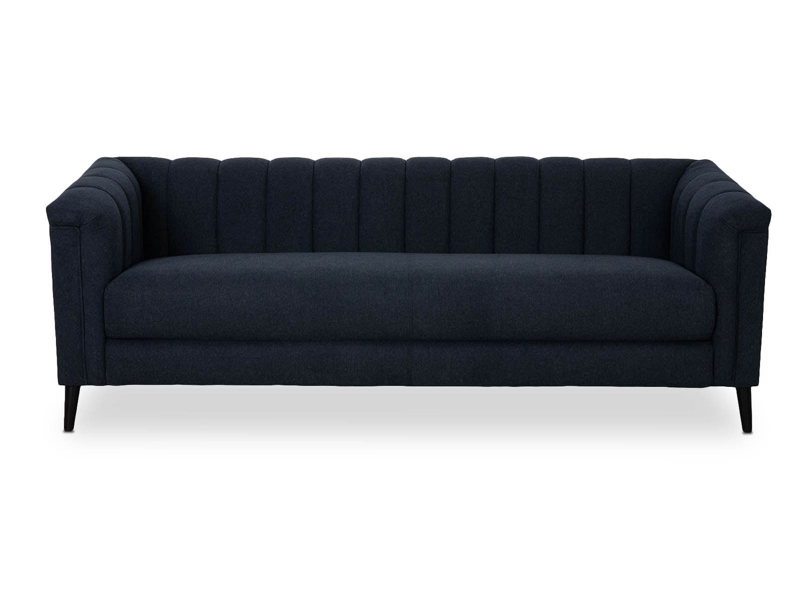 Sofa Triple Powell C/Met Black #Color_MidnightBlue"T36507"