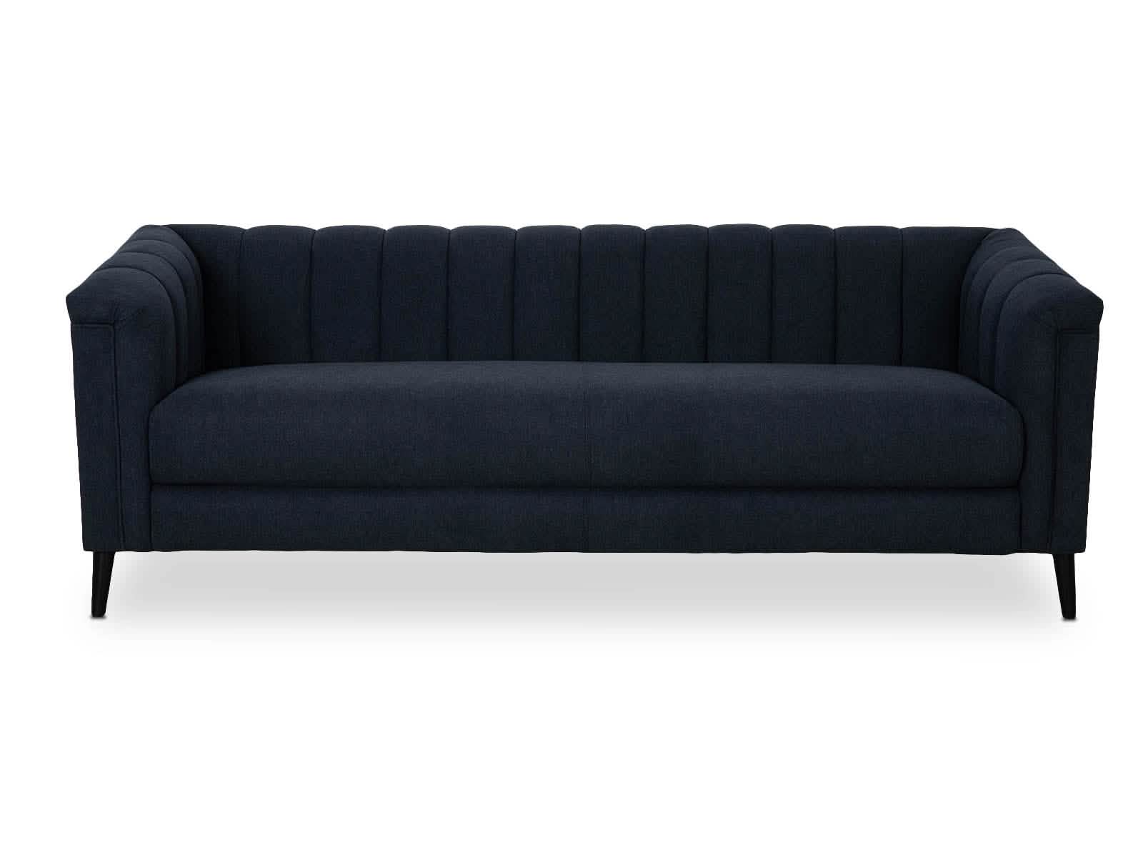 Sofa Triple Powell C/Met Black #Color_MidnightBlue"T36507"