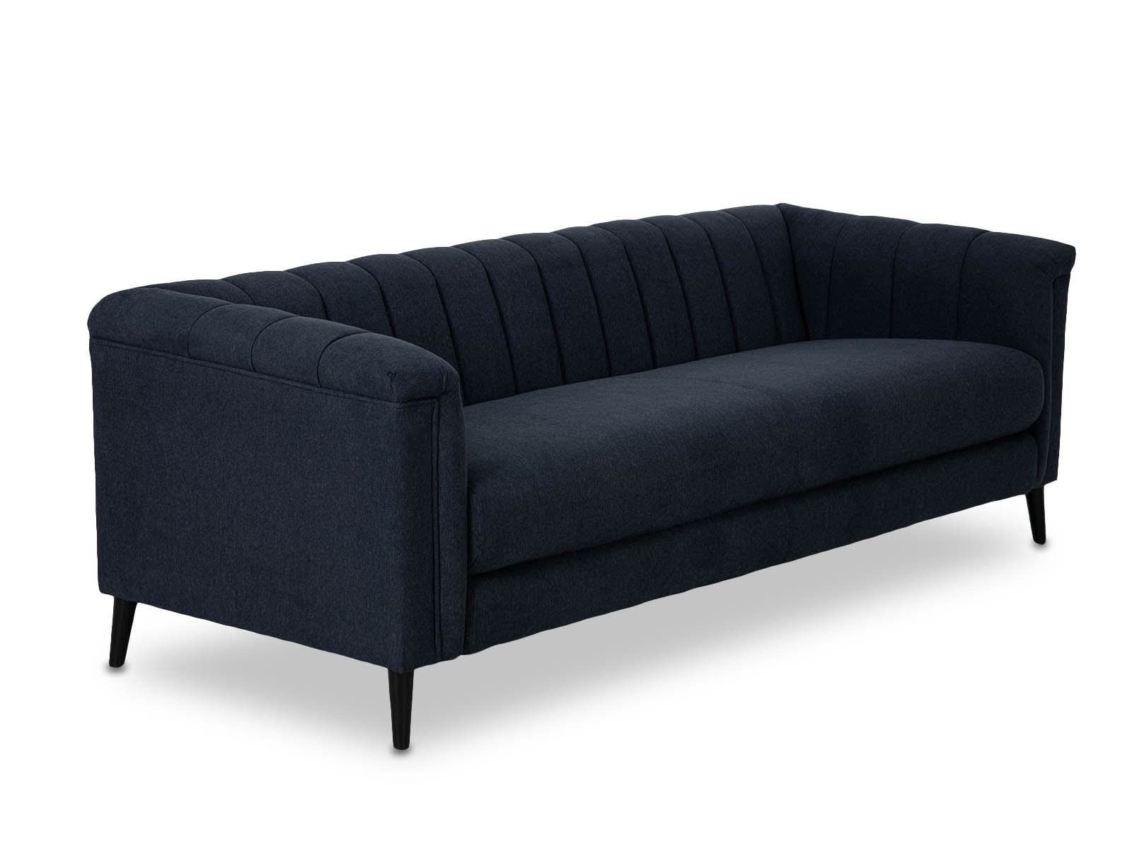 Sofa Triple Powell C/Met Black #Color_MidnightBlue"T36507"
