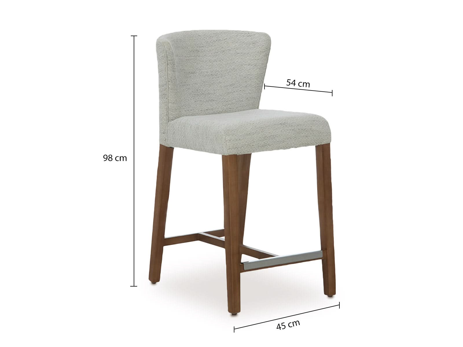 Taburete Cocina Tarento C/Miel #Color_FloralWhite"T36108"