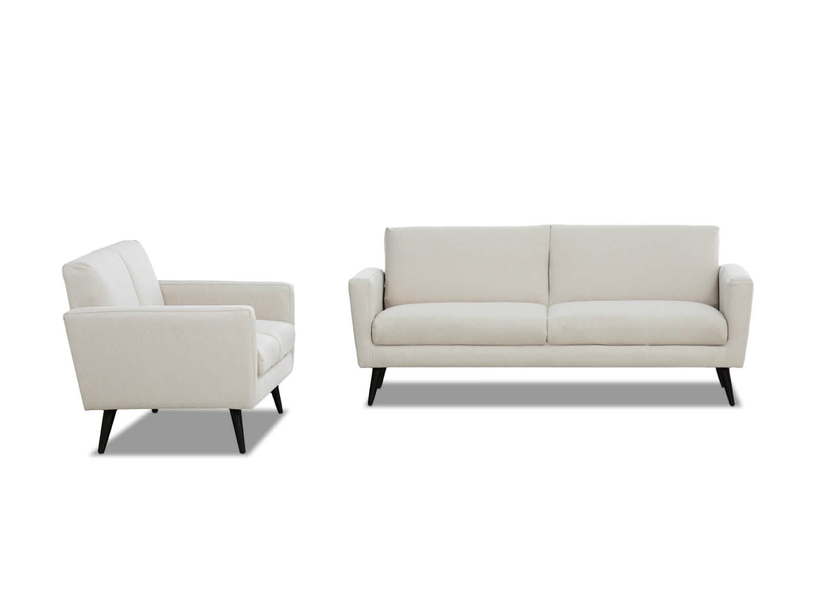 Sala Madison Patas Negras #Color_Beige"T48100"