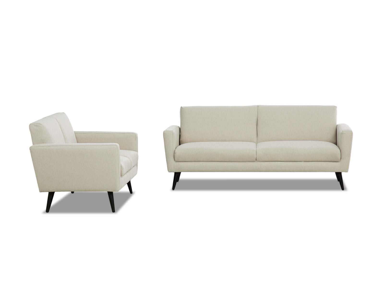 Sala Madison Patas Negras #Color_Beige"T46100"