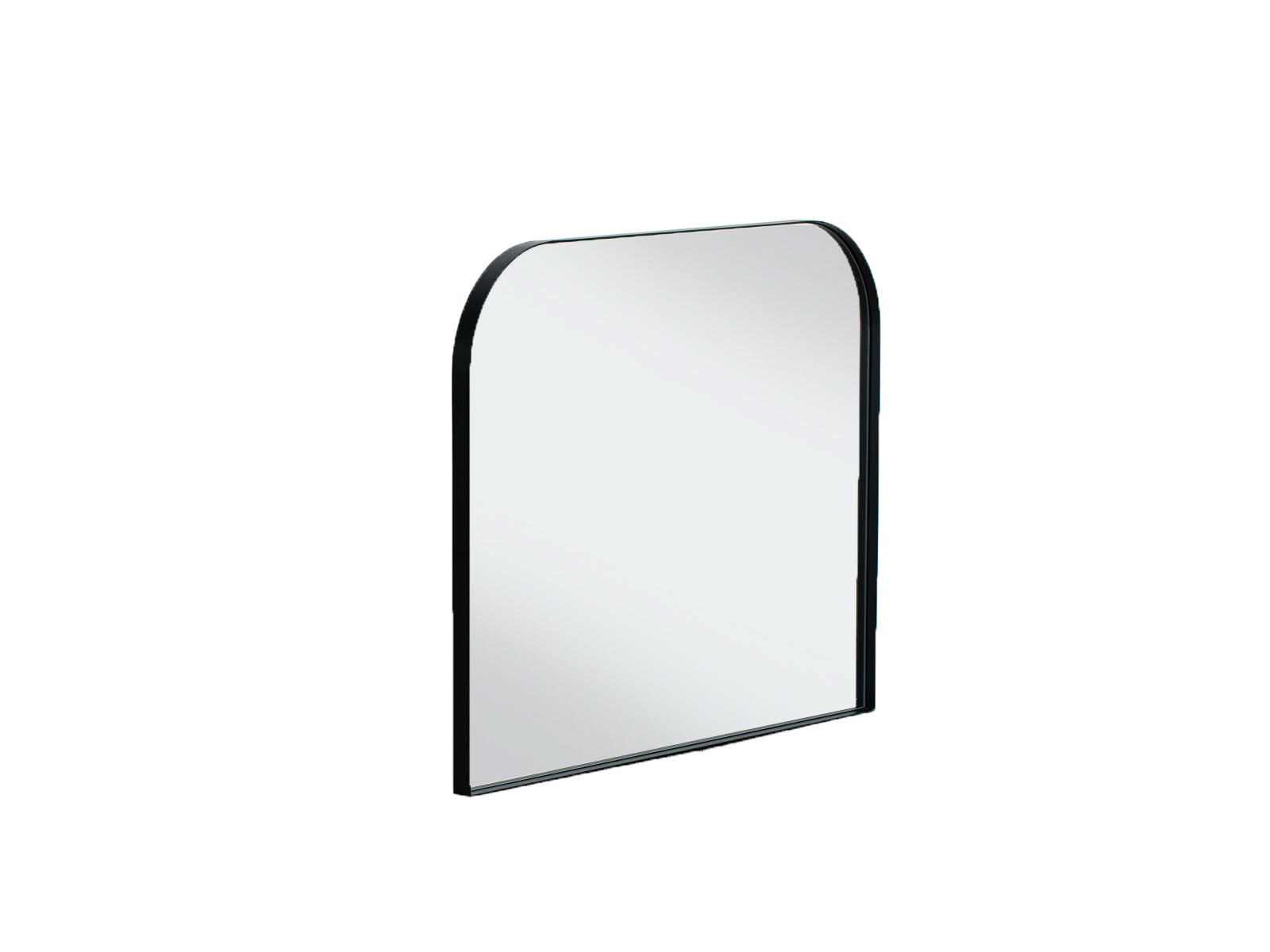 Espejo Arch Rectangular Borde Acero Negro