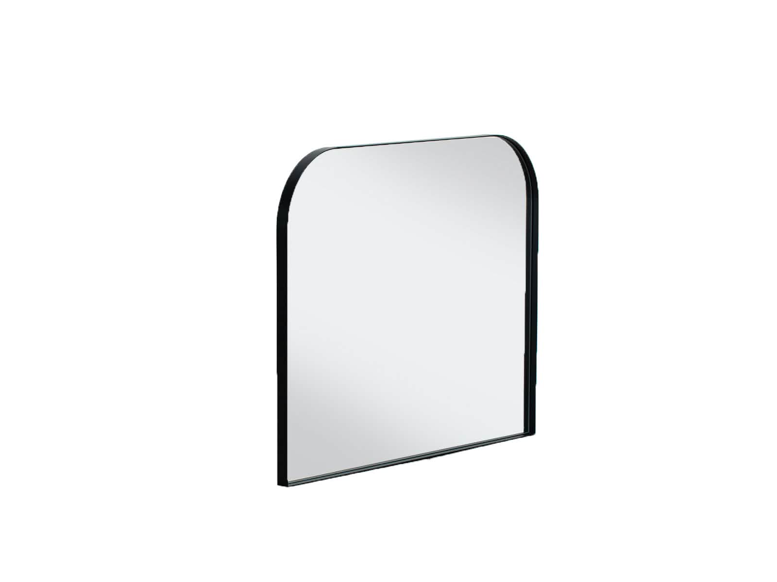 Espejo Arch Rectangular Borde Acero Negro