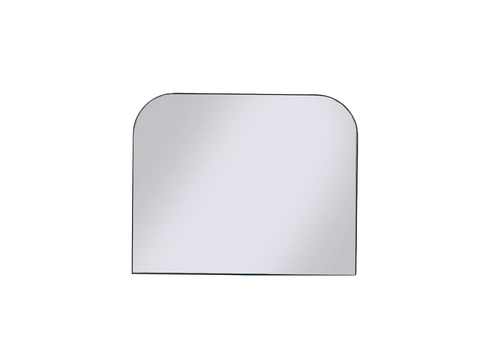 Espejo Arch Rectangular Borde Acero Negro