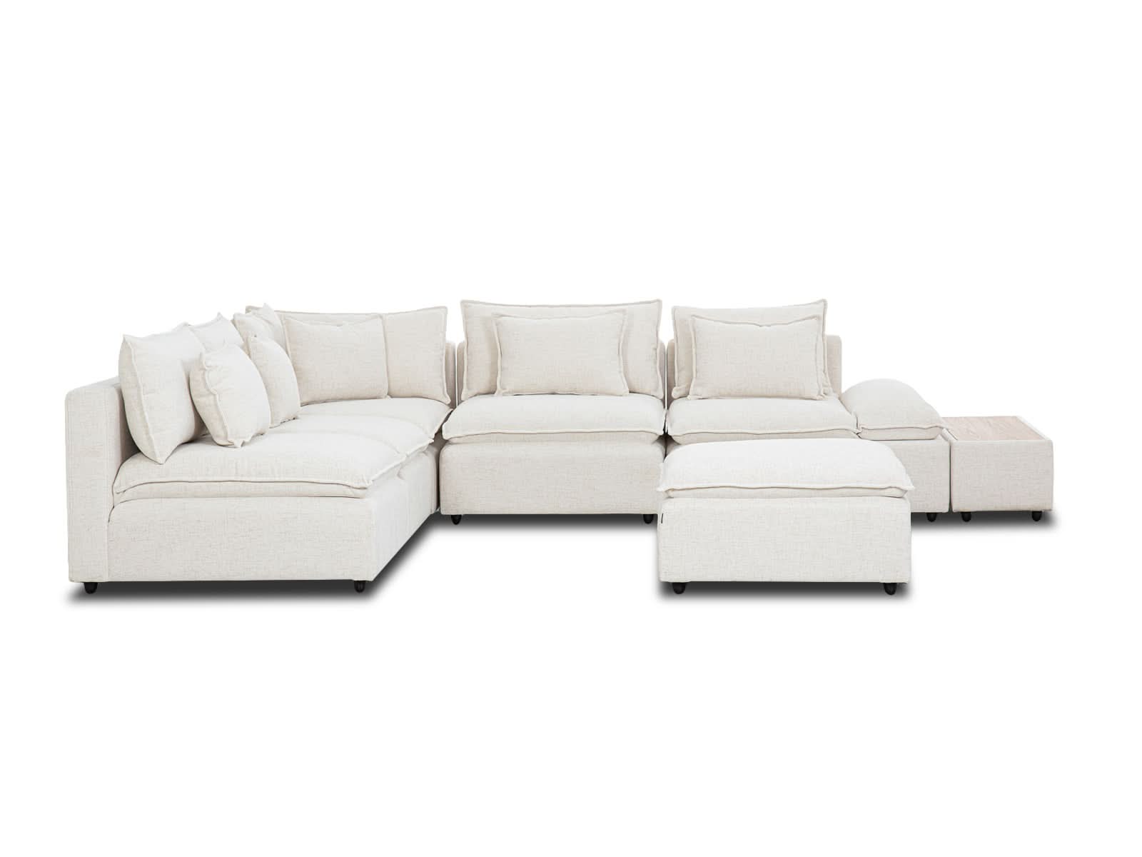 Sala Bella Modular 7P #Color_FloralWhite"T32102"