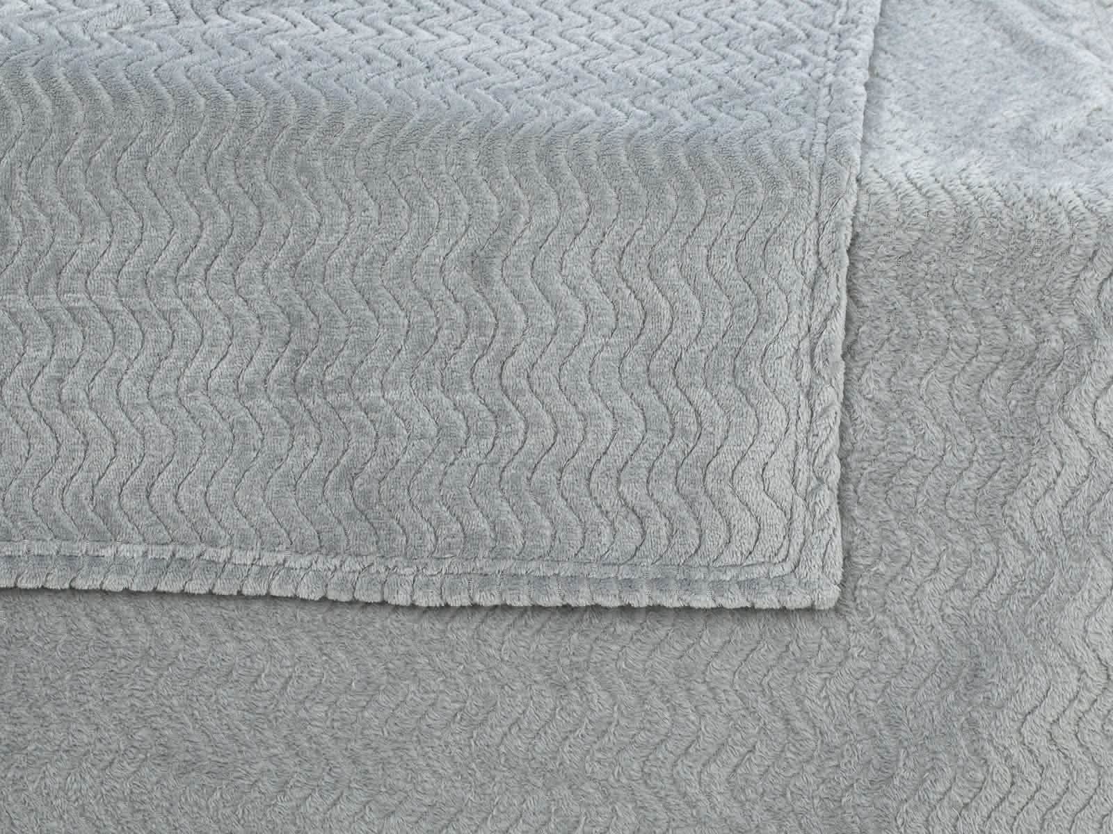 Cobija Microfleece Ondas #Color_Silver