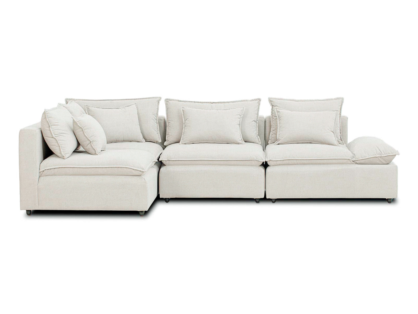 Sala Bella Modular 4P #Color_FloralWhite"T32102"