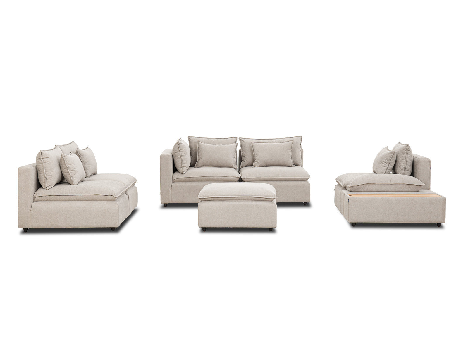 Sala Bella Modular 7P #Color_RosyBrown"T32900"