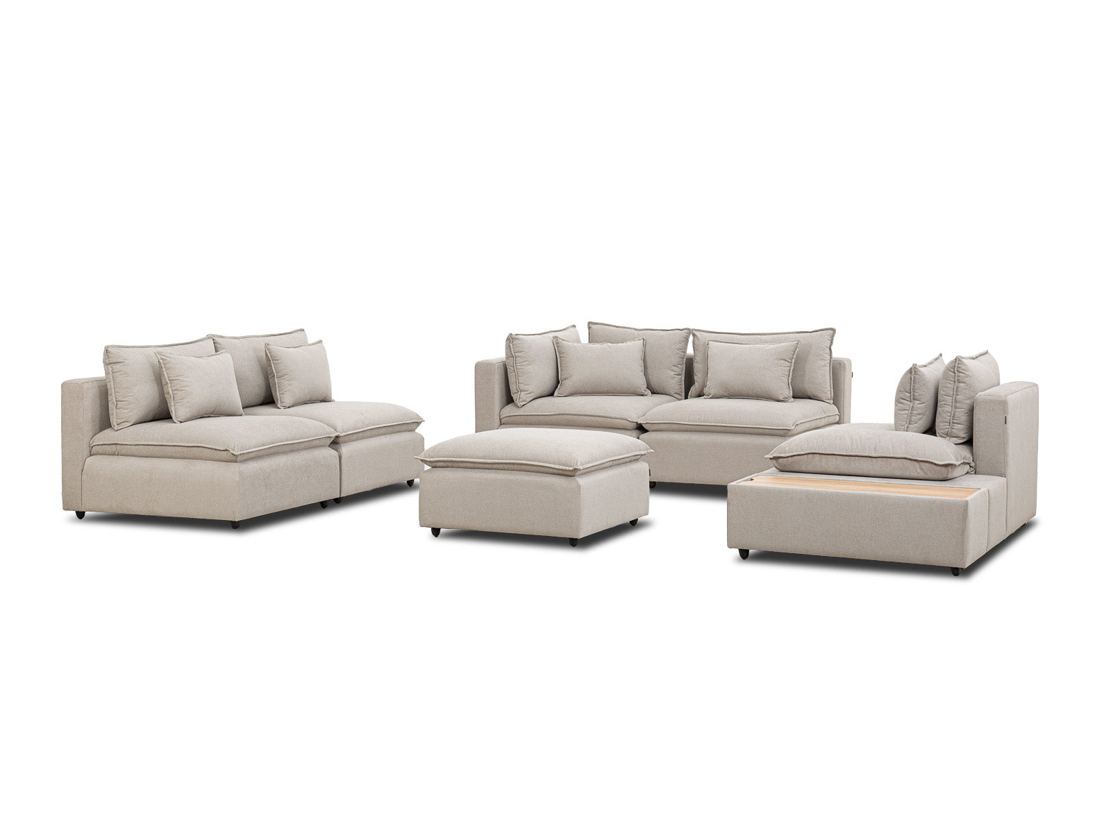 Sala Bella Modular 7P #Color_RosyBrown"T32900"