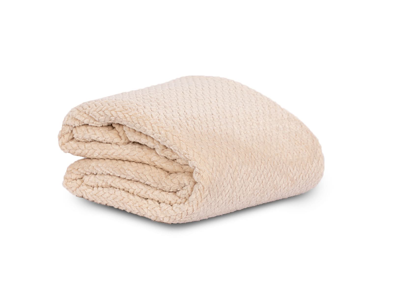 Cobija Microfleece Trenza #Color_BlanchedAlmond
