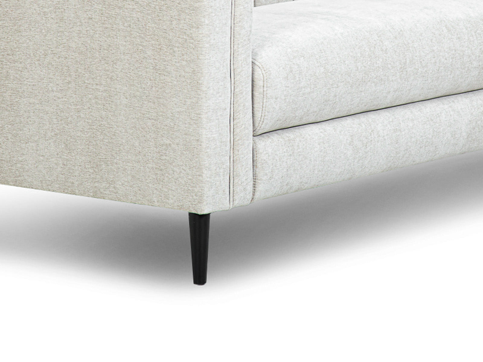 Sofa Triple Powell Met Black #Color_Gainsboro"T32104"