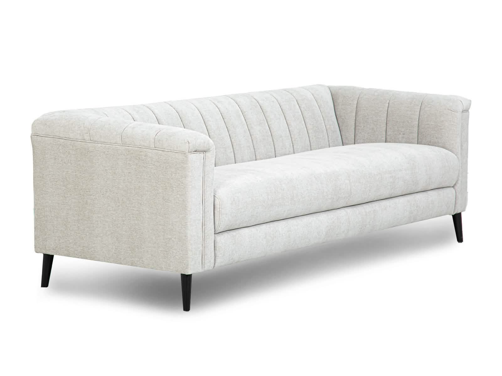 Sofa Triple Powell Met Black #Color_Gainsboro"T32104"