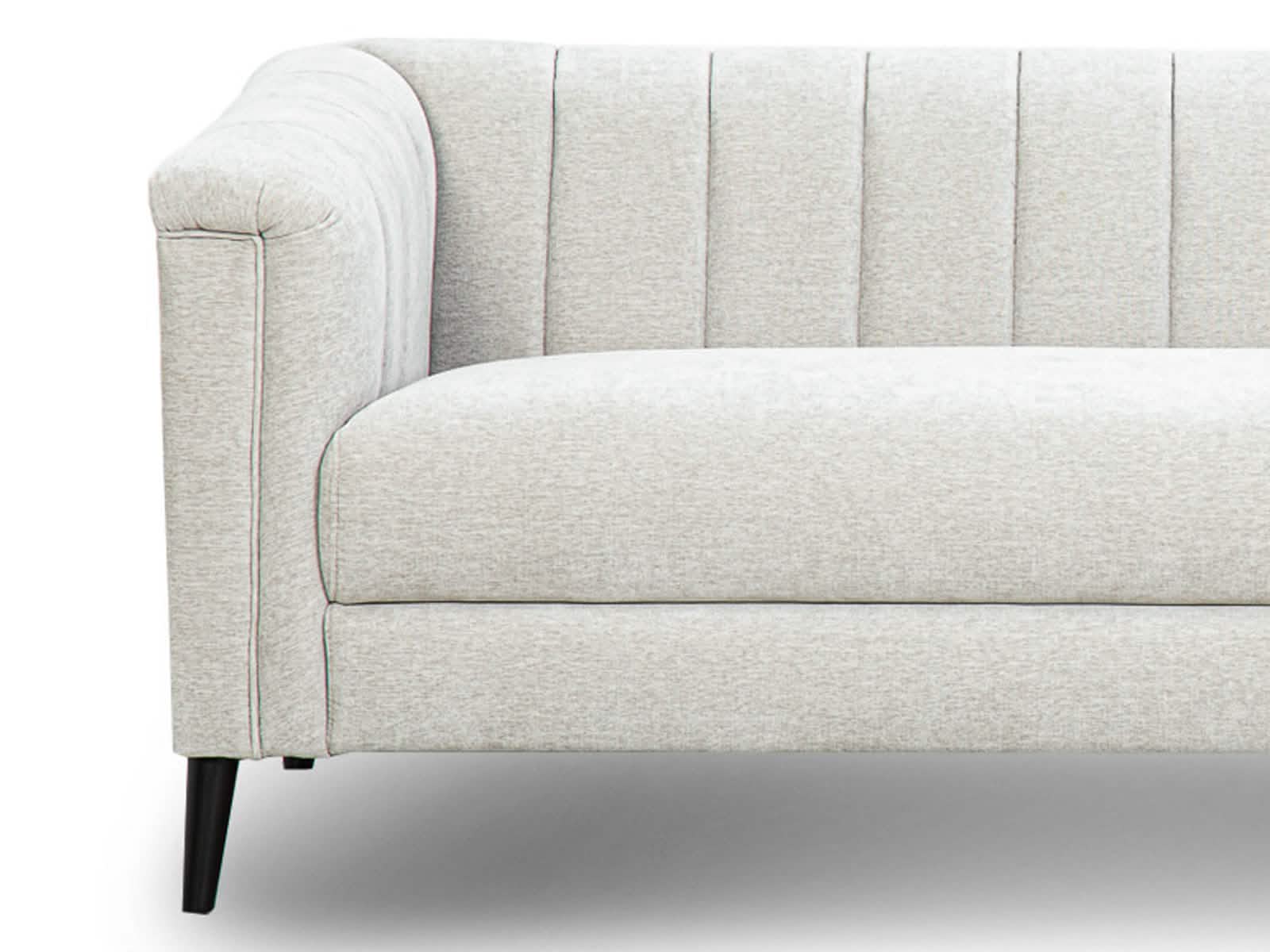 Sofa Triple Powell Met Black #Color_Gainsboro"T32104"