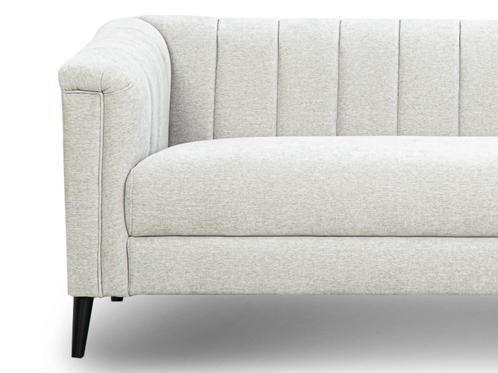 Sofa Triple Powell Met Black #Color_Gainsboro"T32104"