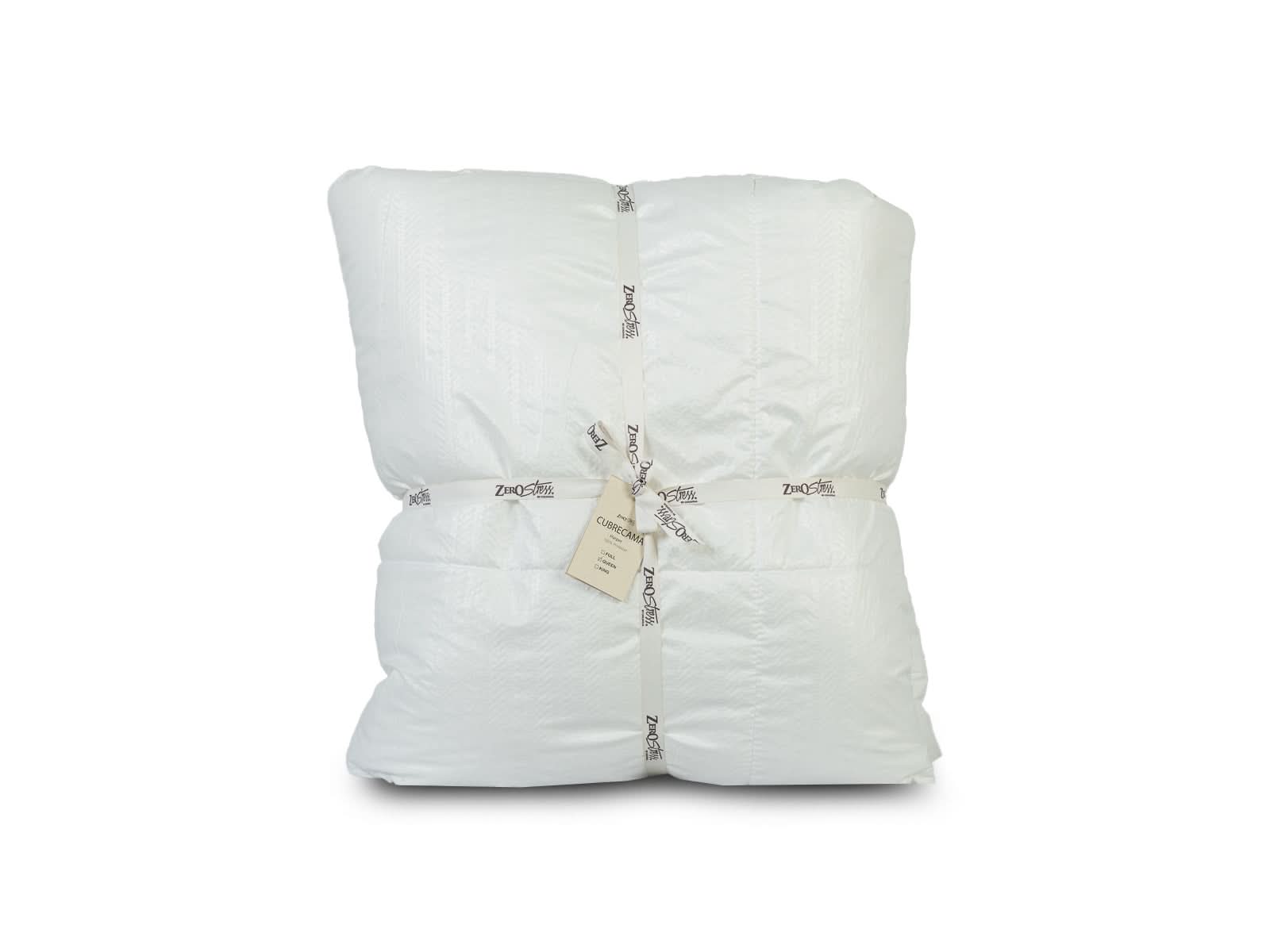 Cubrecama Harper Blanco Lineas