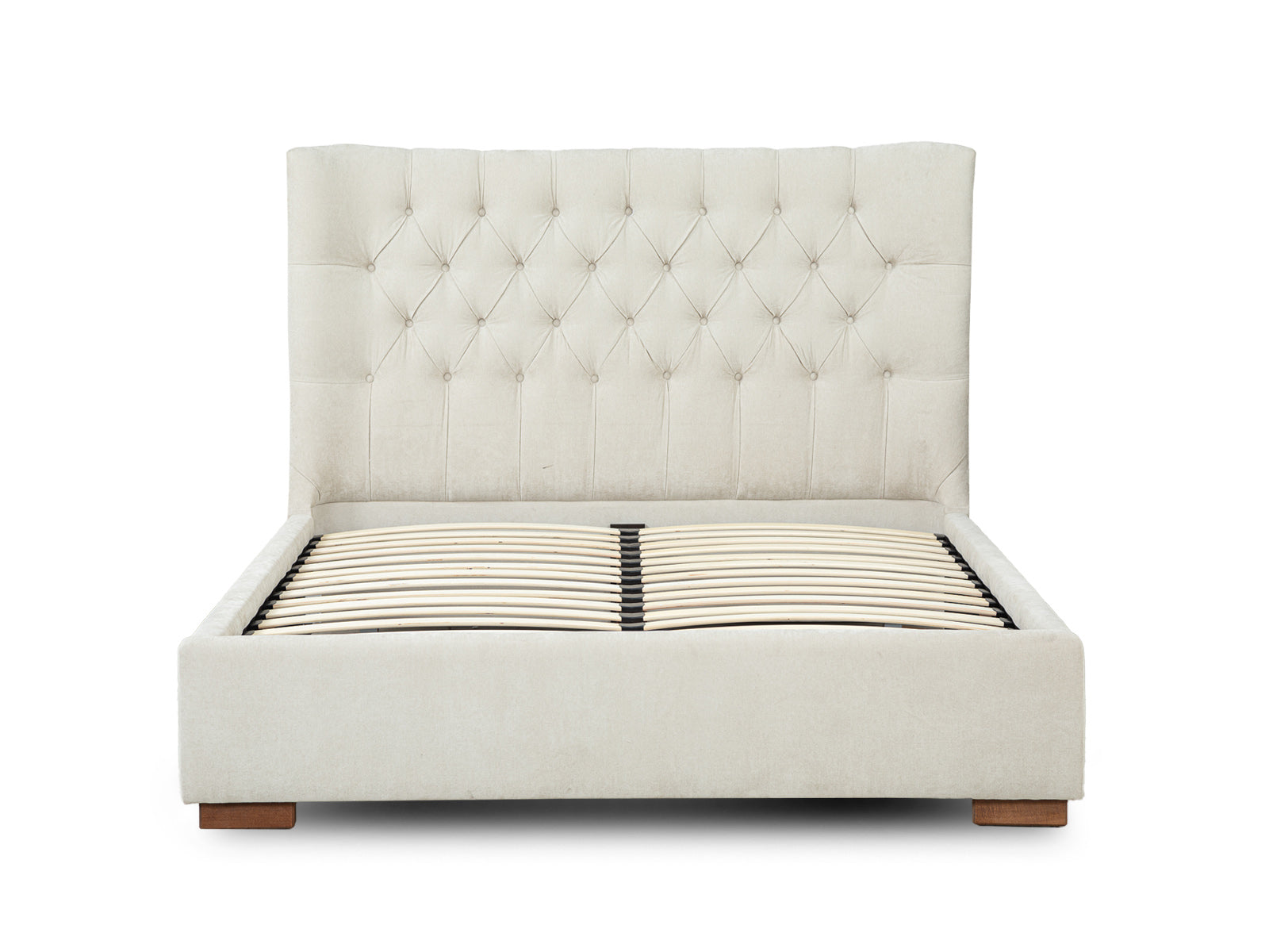 Cama Martini Basso Fog Capitoneada #Color_Beige"T48100"