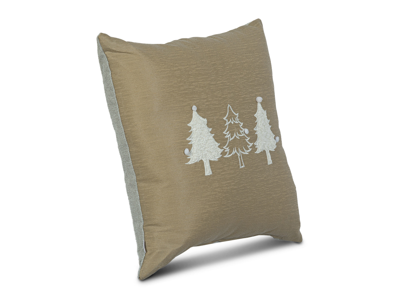 Cojin Beige Arboles Navidad