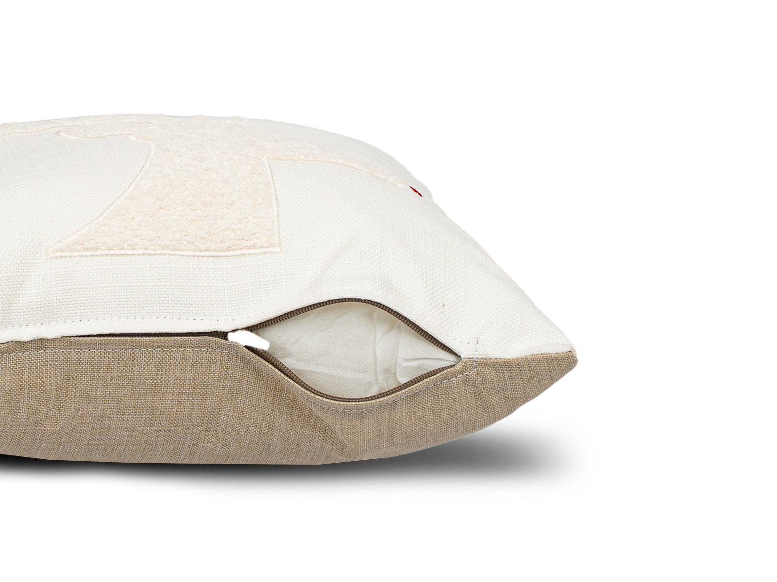 Cojin Reno de Navidad Beige