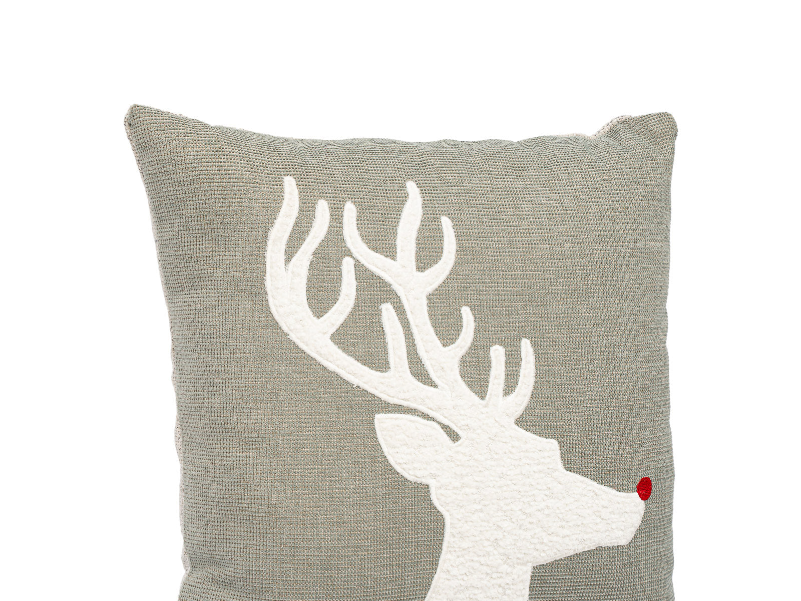 Cojin Reno de Navidad Gris