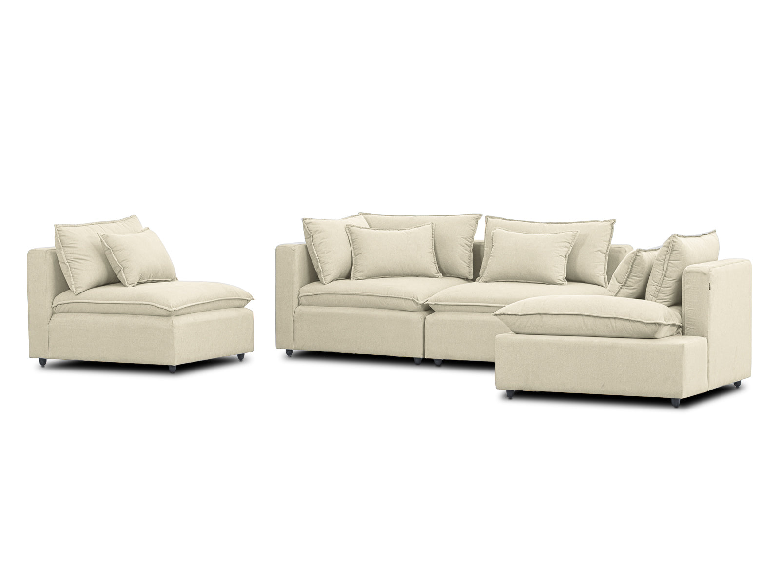 Sala Bella Modular 4P #Color_LemonChiffon"T36107"