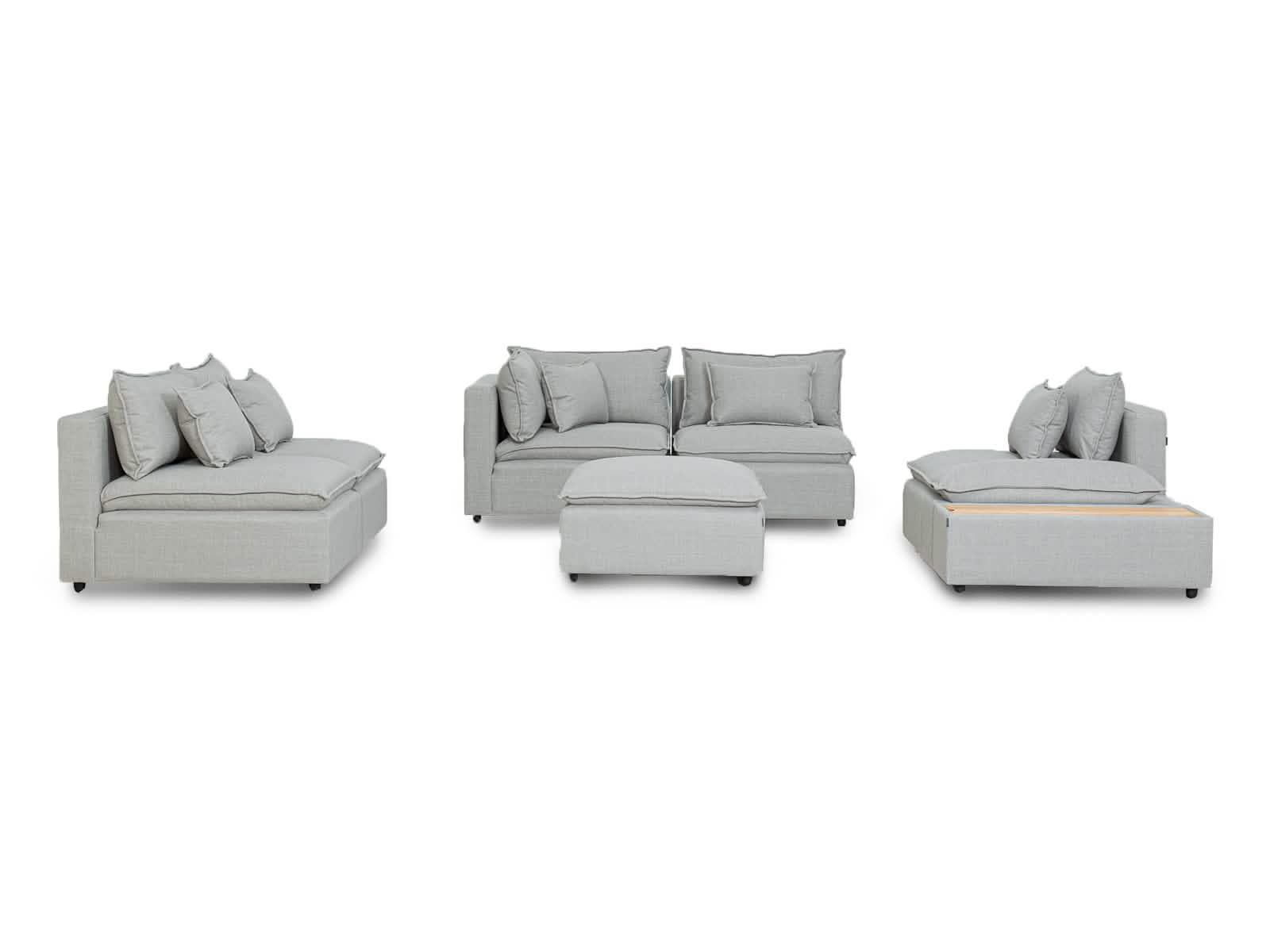 Sala Bella Modular 7P #Color_Gainsboro"T38163"