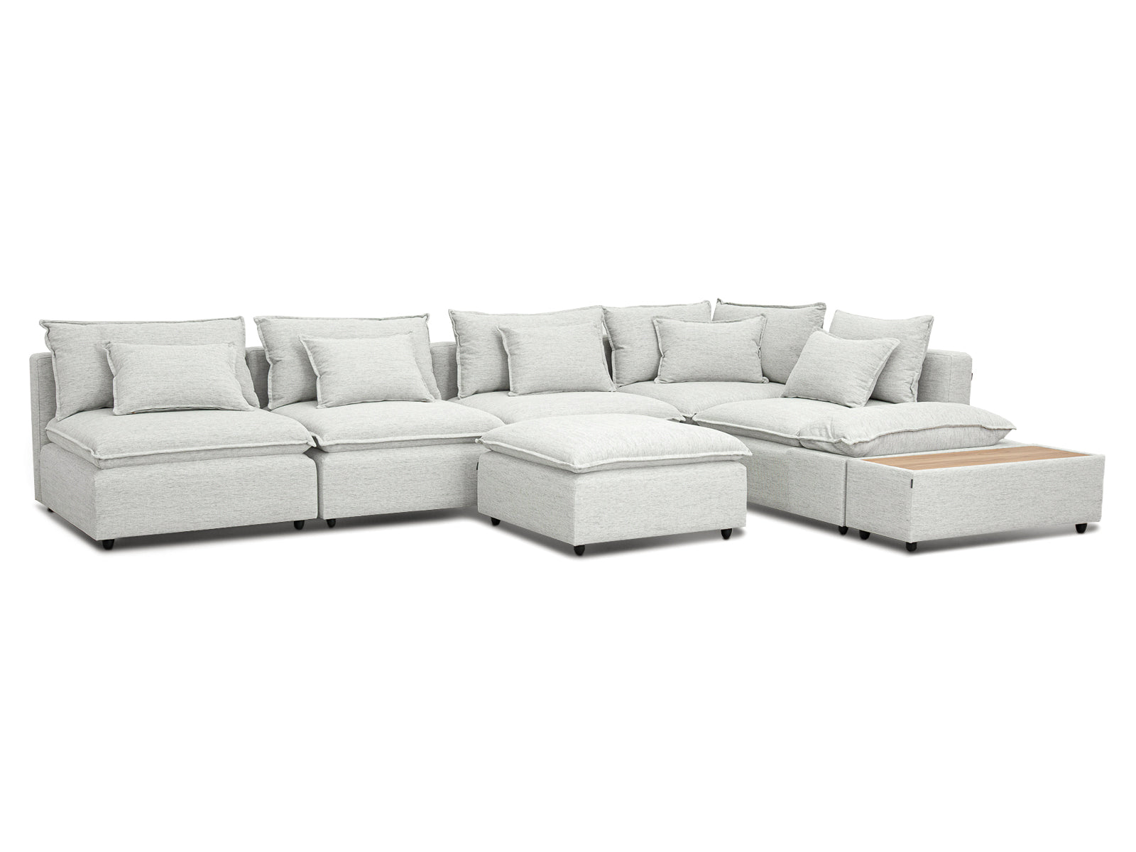 Sala Bella Modular 7P #Color_WhiteSmoke"T37110"