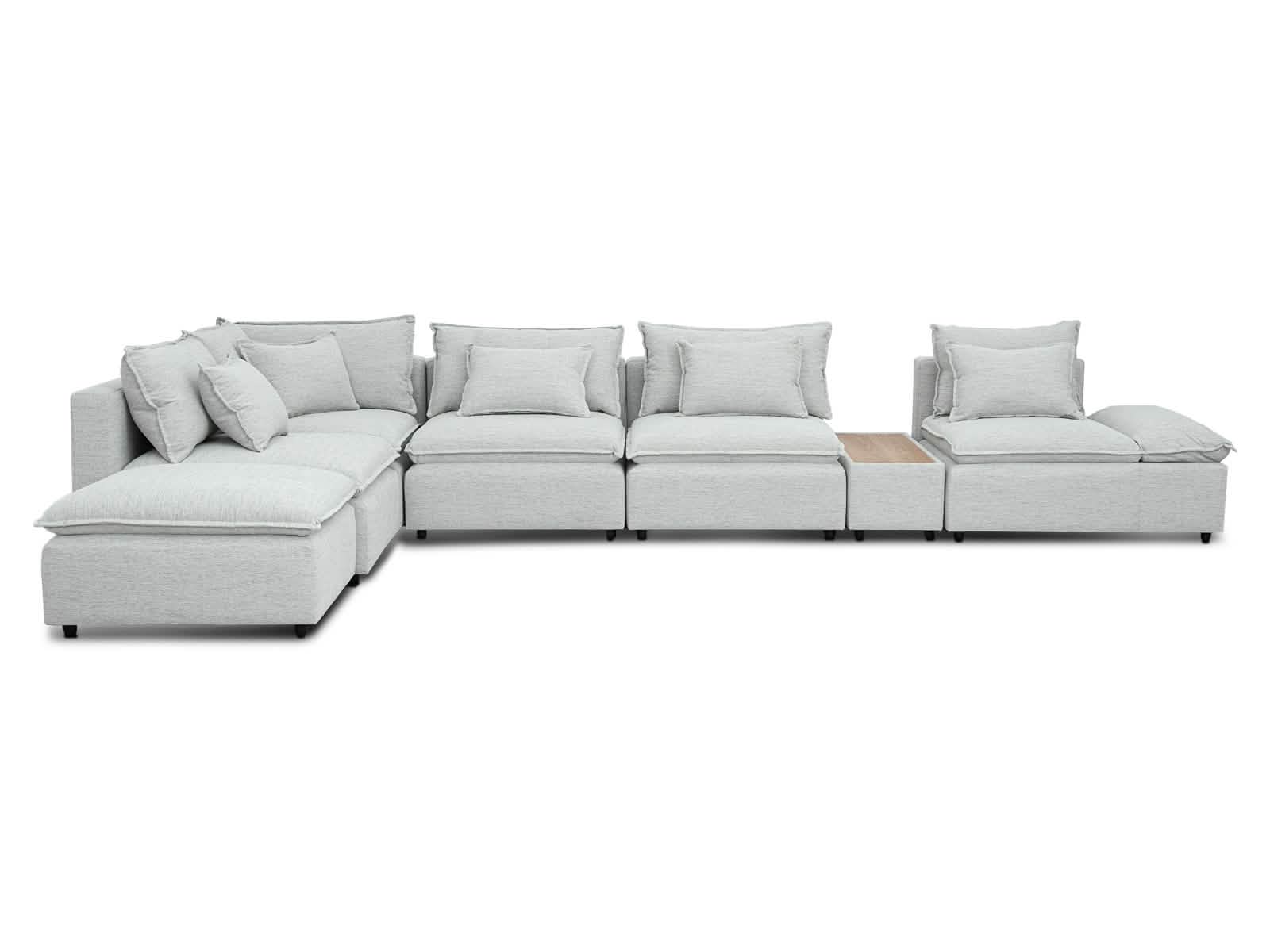 Sala Bella Modular 7P #Color_WhiteSmoke"T37110"