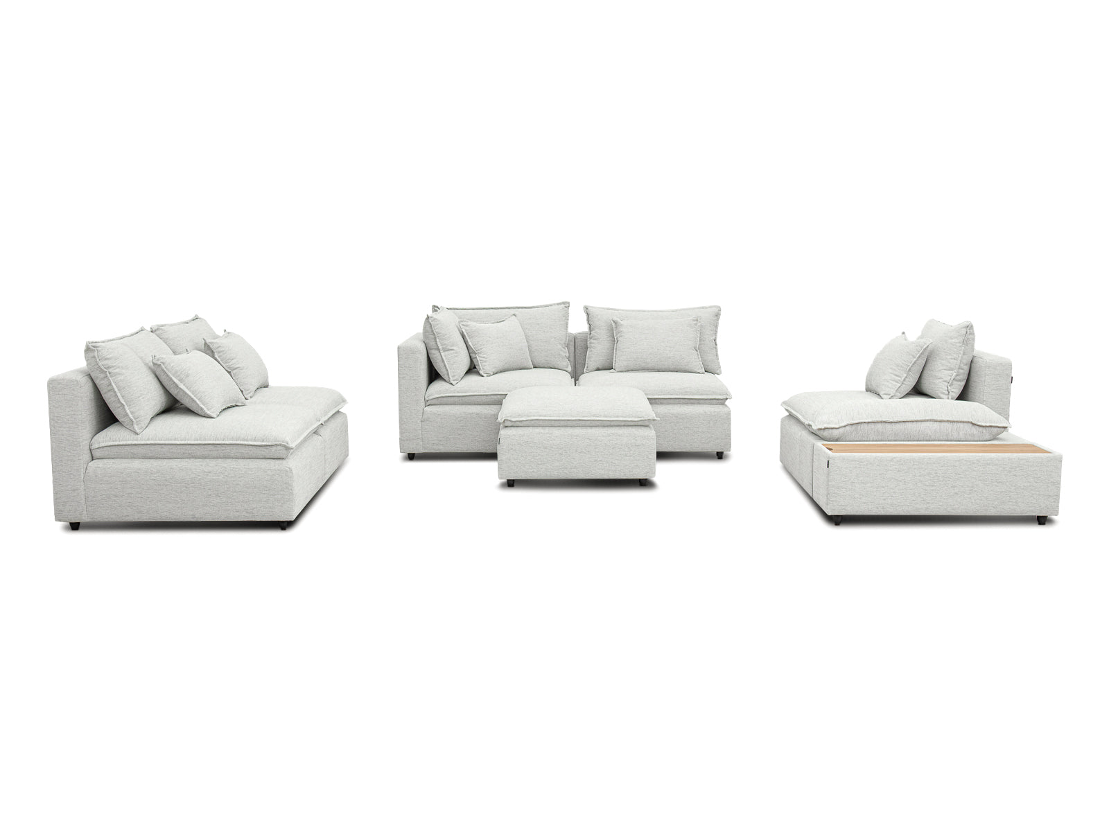Sala Bella Modular 7P #Color_WhiteSmoke"T37110"