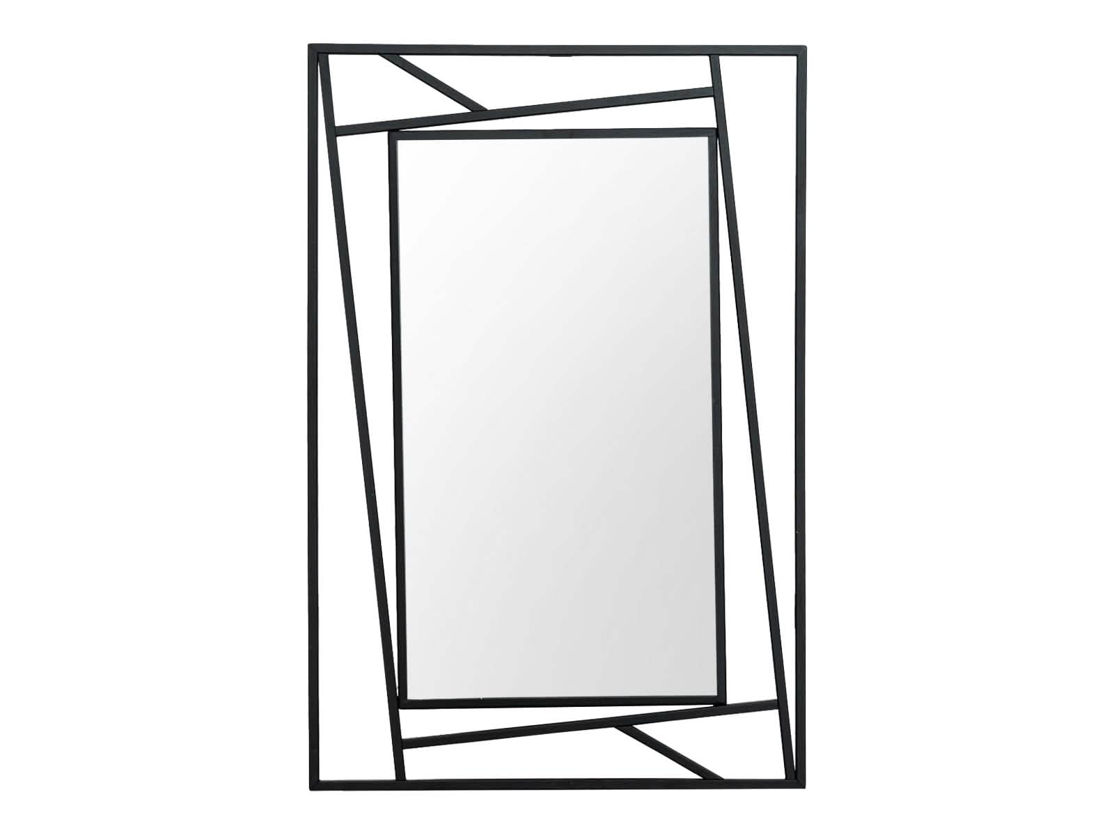 Espejo Elodie Rectangular Negro 90x60