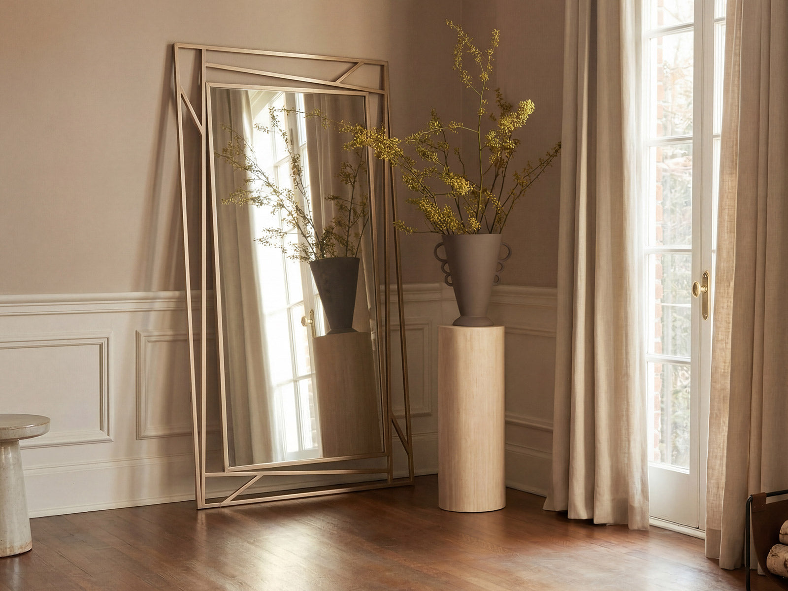 Espejo Elodie Rectangular Bronce