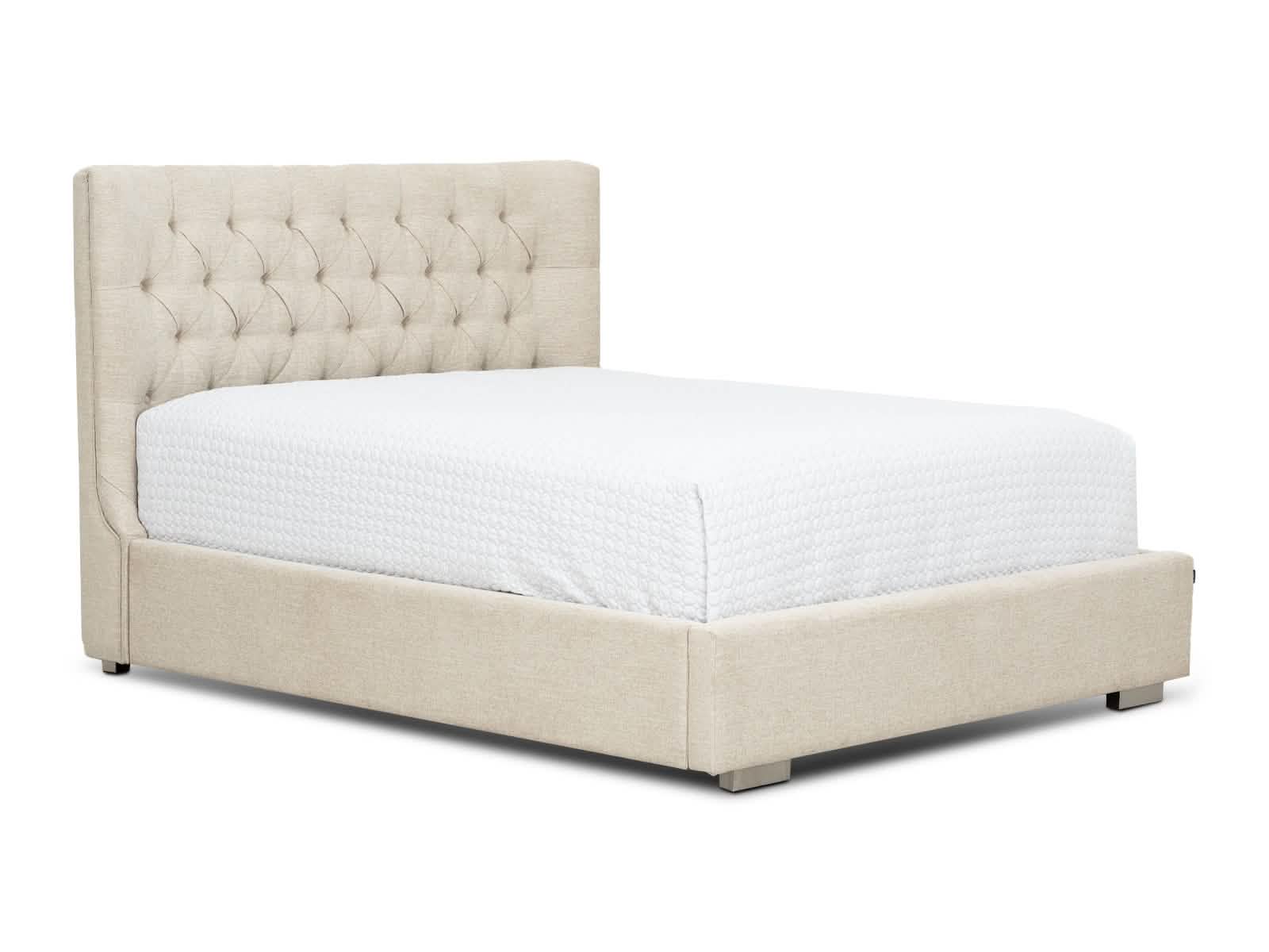 Cama Martini Basso Fog Capitoneada #Color_OldLace"T36113"