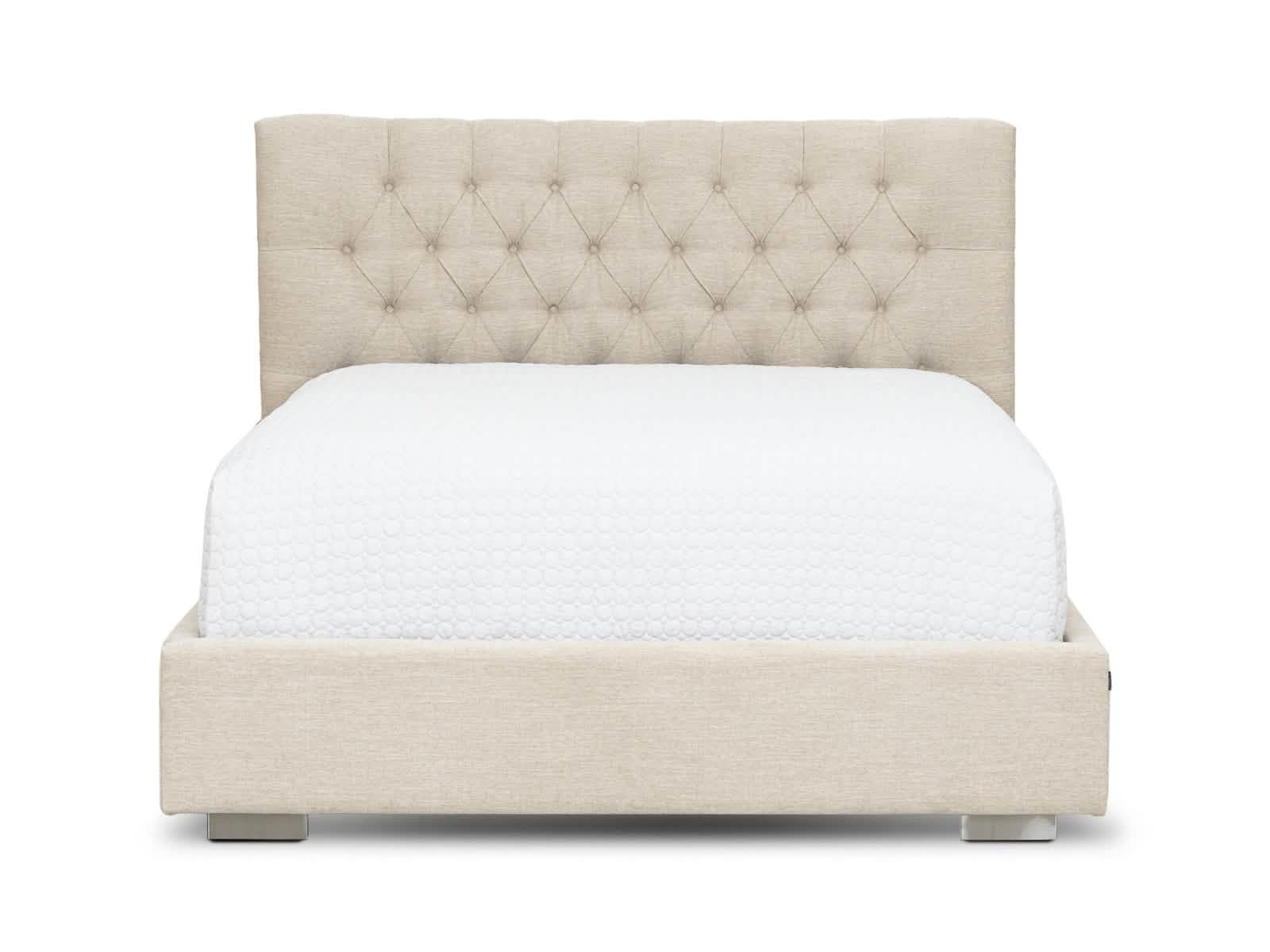 Cama Martini Basso Fog Capitoneada #Color_OldLace"T36113"