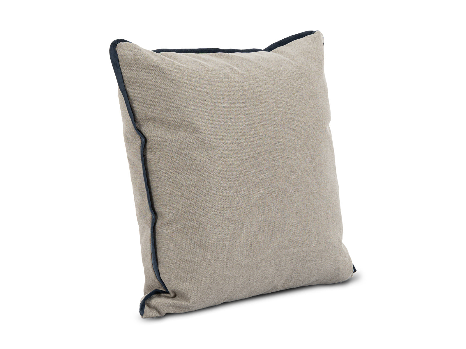 Cojin Poliester Indigo Gris Bordes Negros