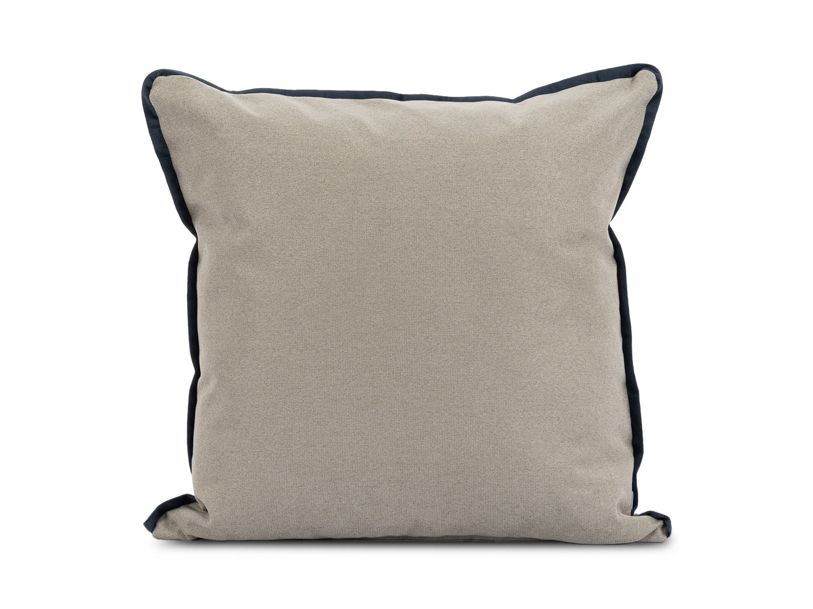 Cojin Poliester Indigo Gris Bordes Negros