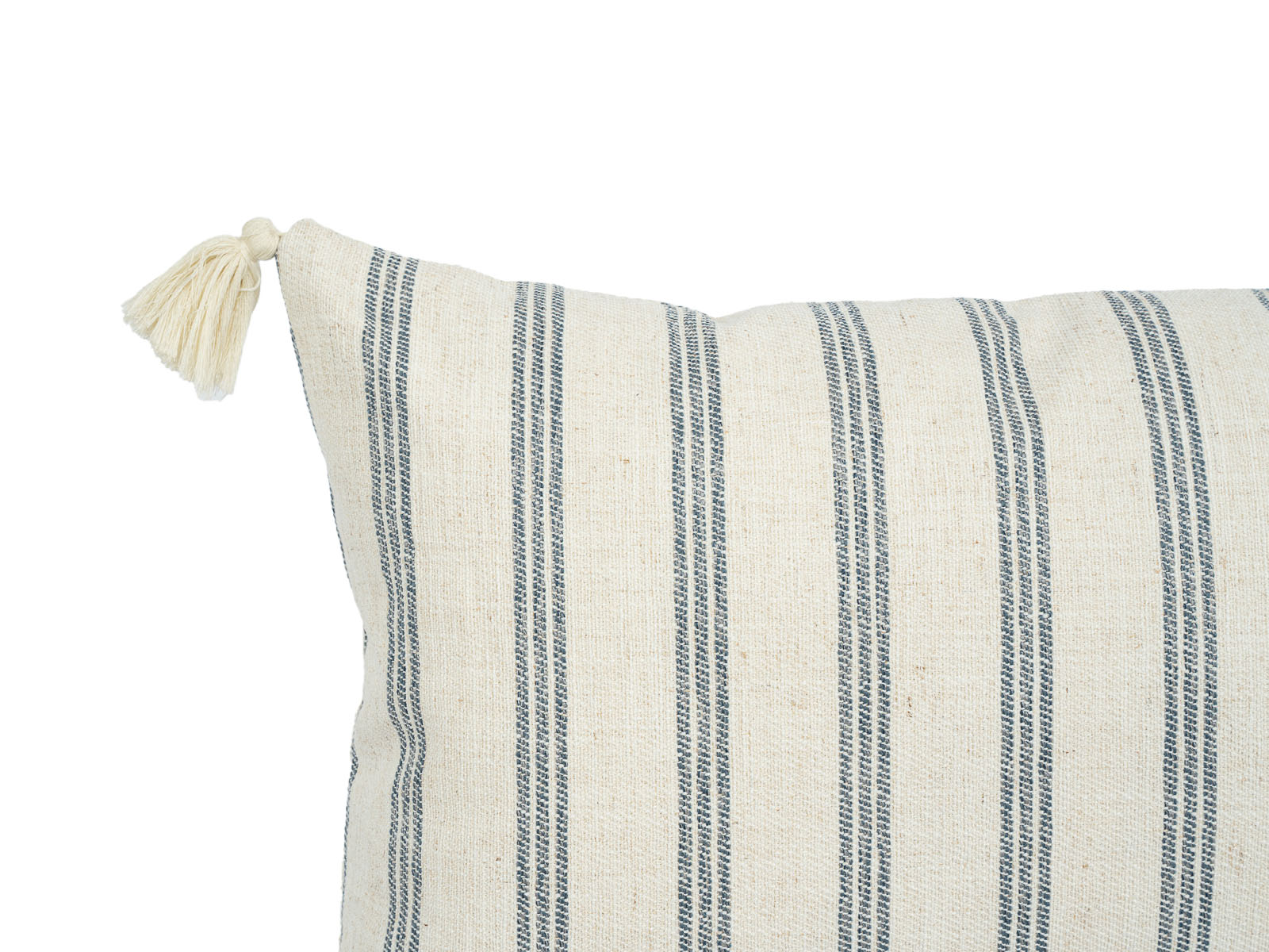 Cojin Poliester Lineas Beige Azul
