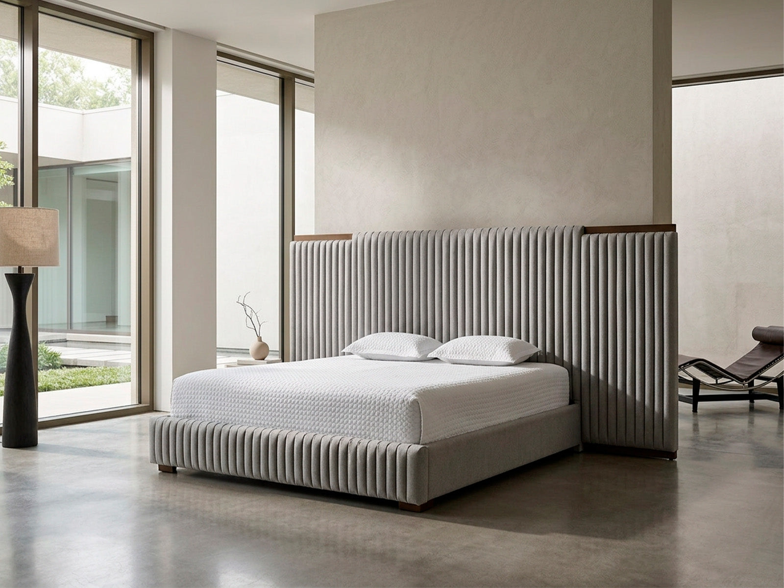Cama Kioto Paneles Laterales Moka