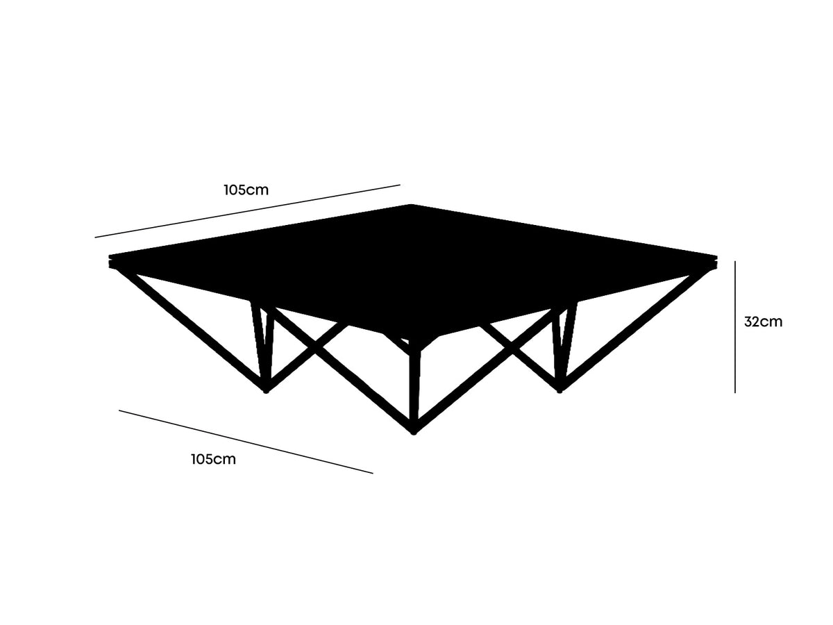 Mesa de Centro Nest Bronce