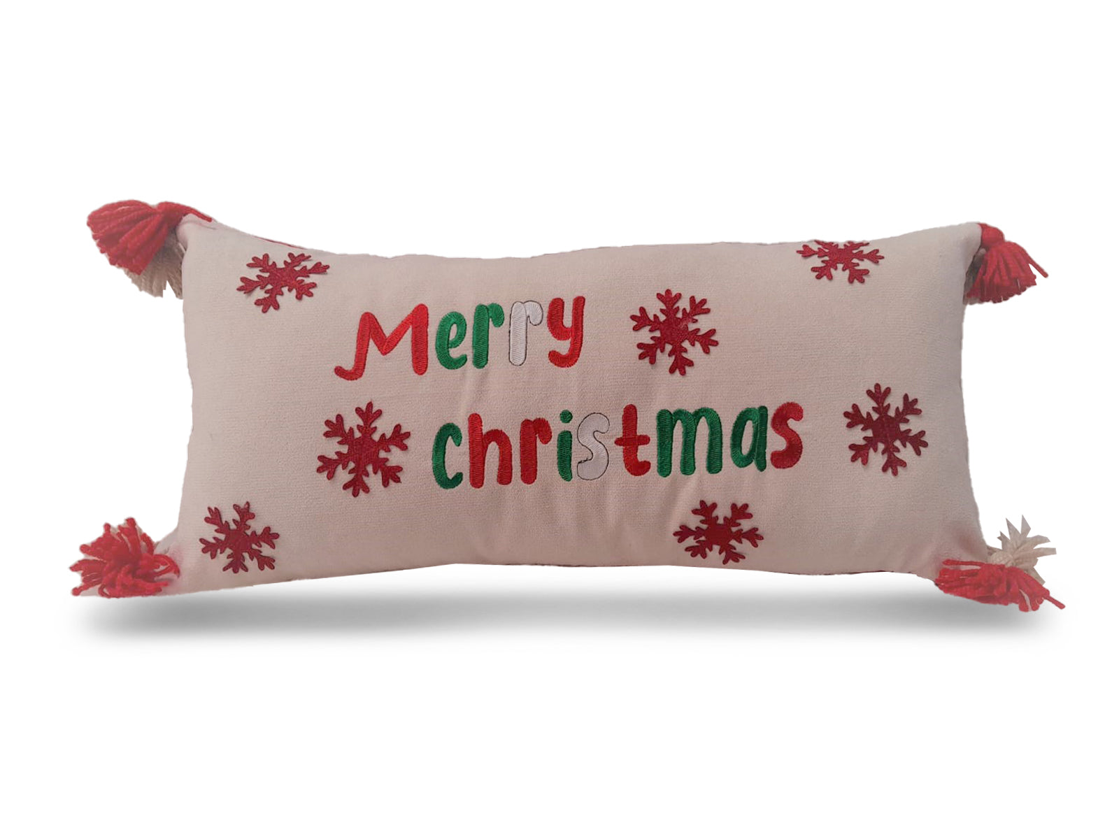 Cojin Navidad Poliester 45x45cm Merry Christmas
