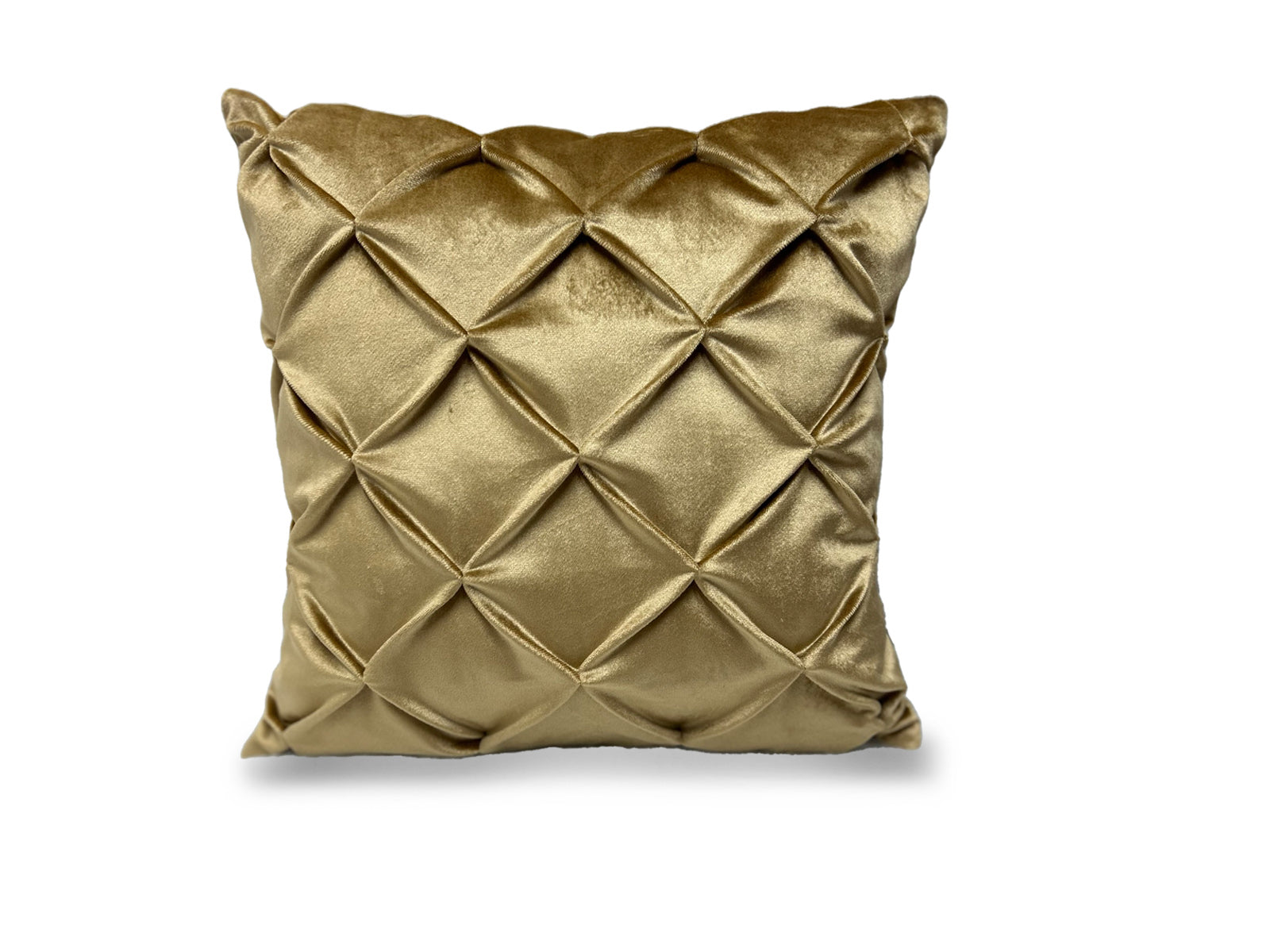 Cojin Navidad Poliester 45x45cm Corrugado Dorado