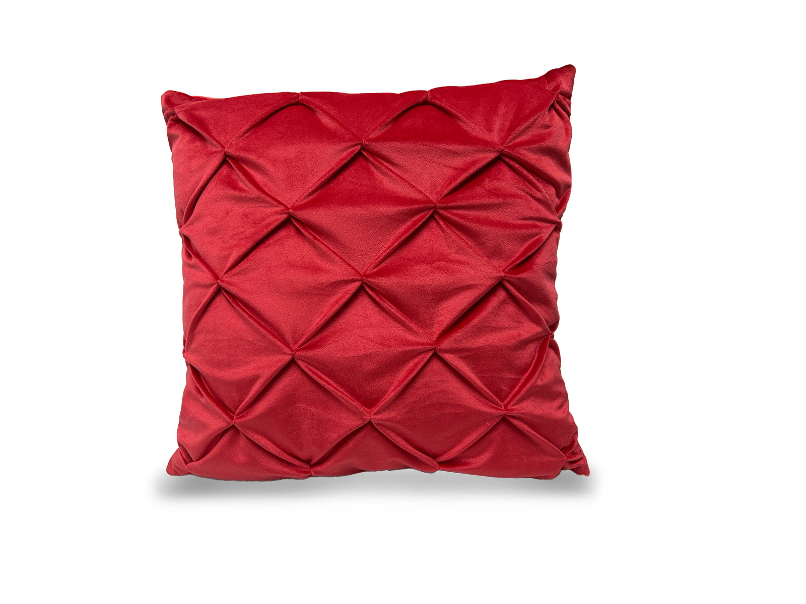 Cojin Navidad Poliester 45x45cm Corrugado Rojo