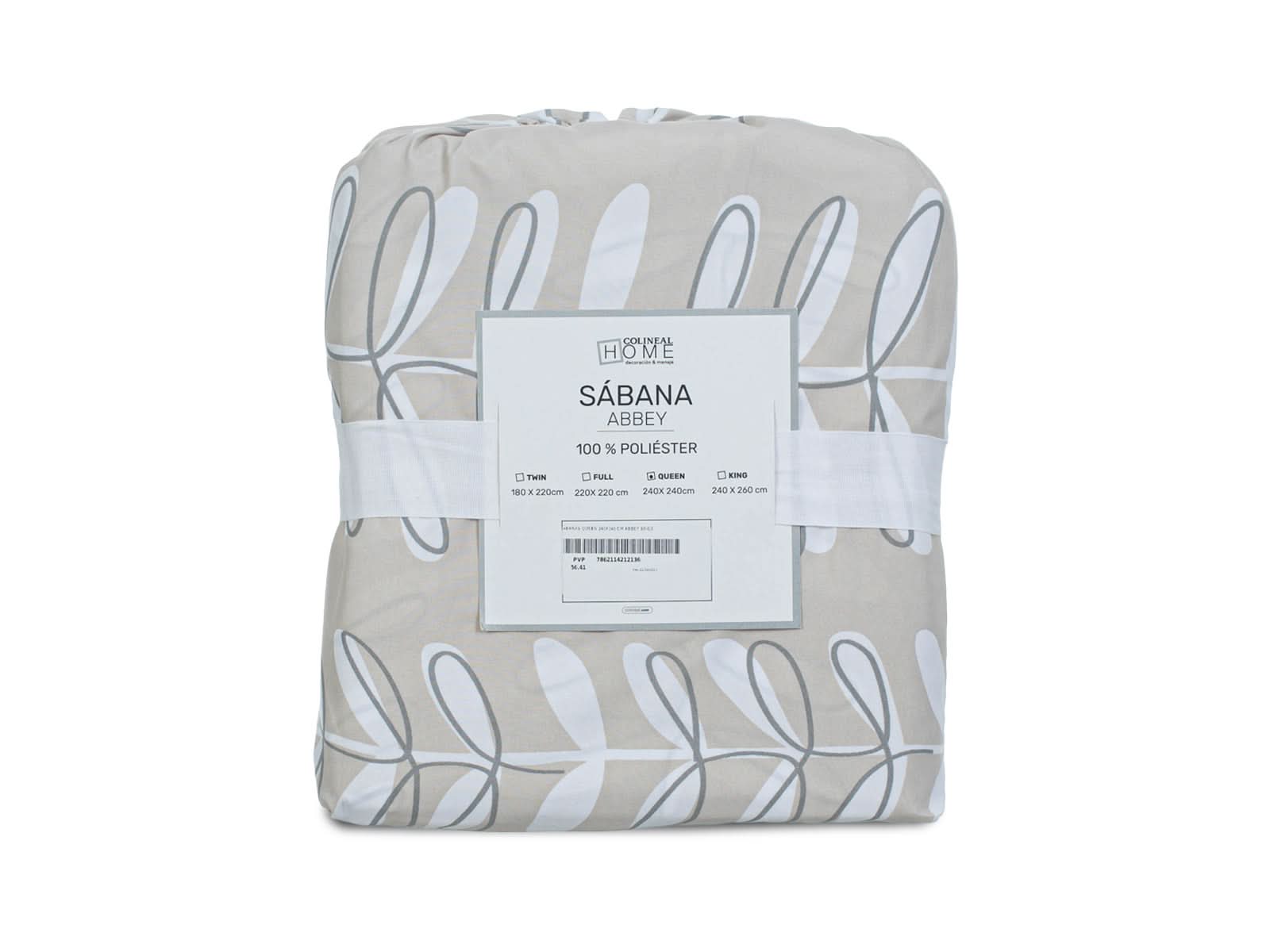Sabana Poliester Abbey #Color_Beige