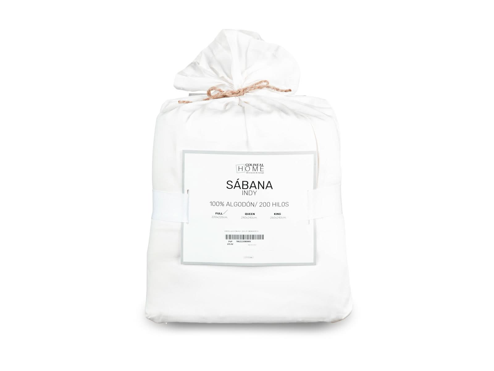 Sabana Algodon 200 Hilos Lennox #color_Snow
